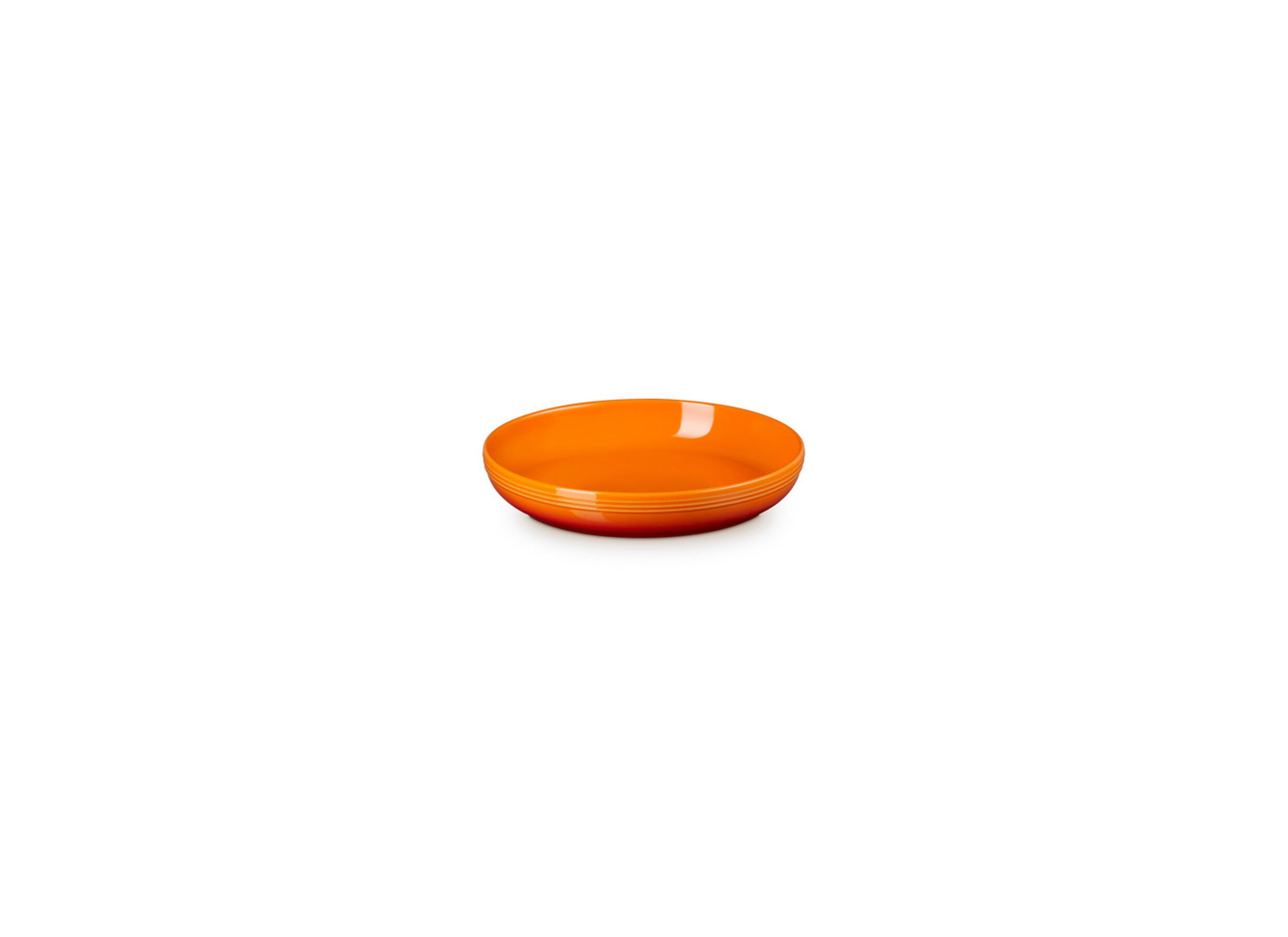 Diep bord Coupe Ø22cm - stoneware - oranjerood - Assiette creuse Coupe Ø22cm - stoneware - rouge orangé