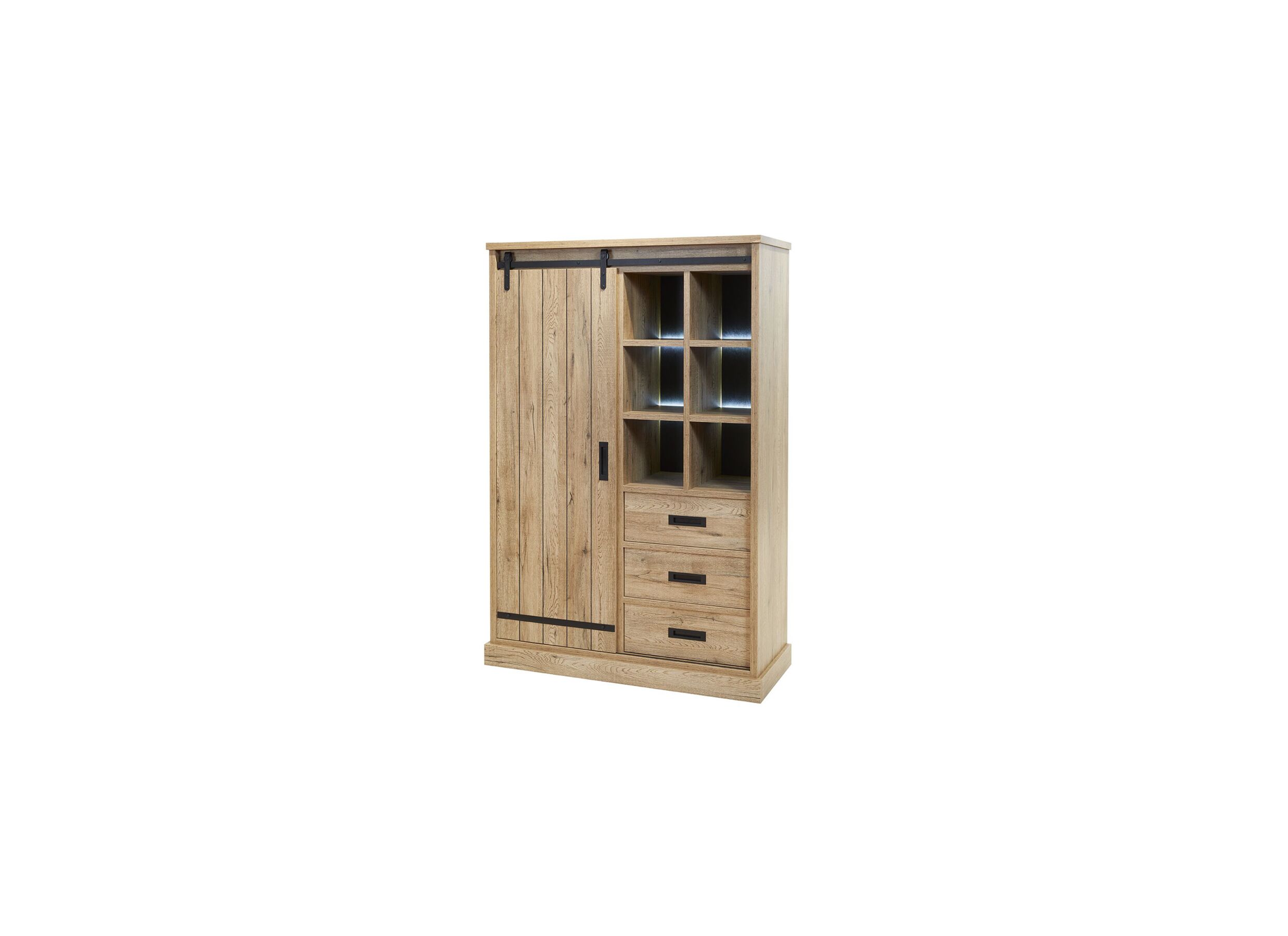 Meuble Bar Piero 121cm - Meuble Bar Piero 121cm - décor - scarlet oak