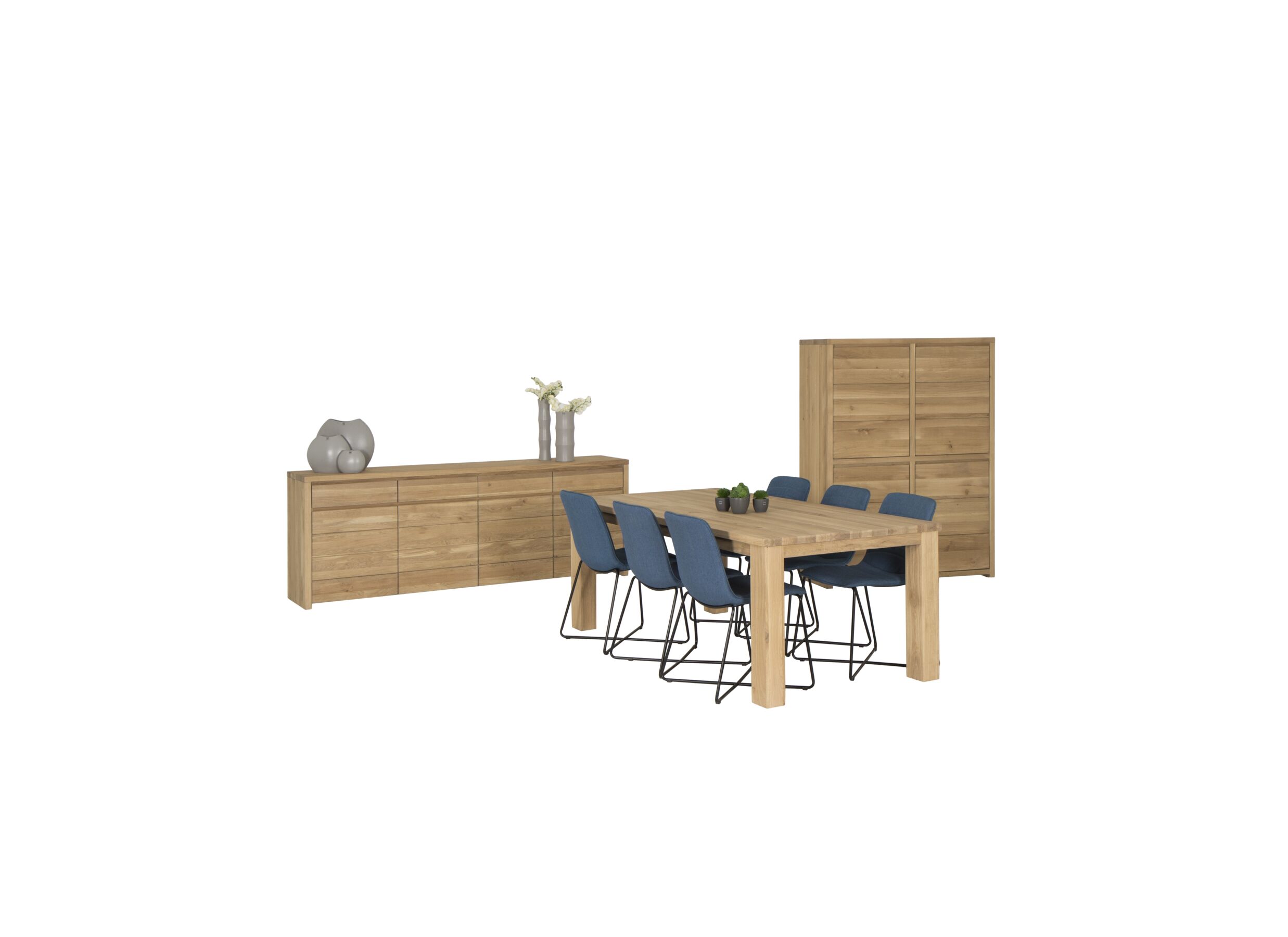 Table Amarillo 200x100cm - chêne massif - naturel