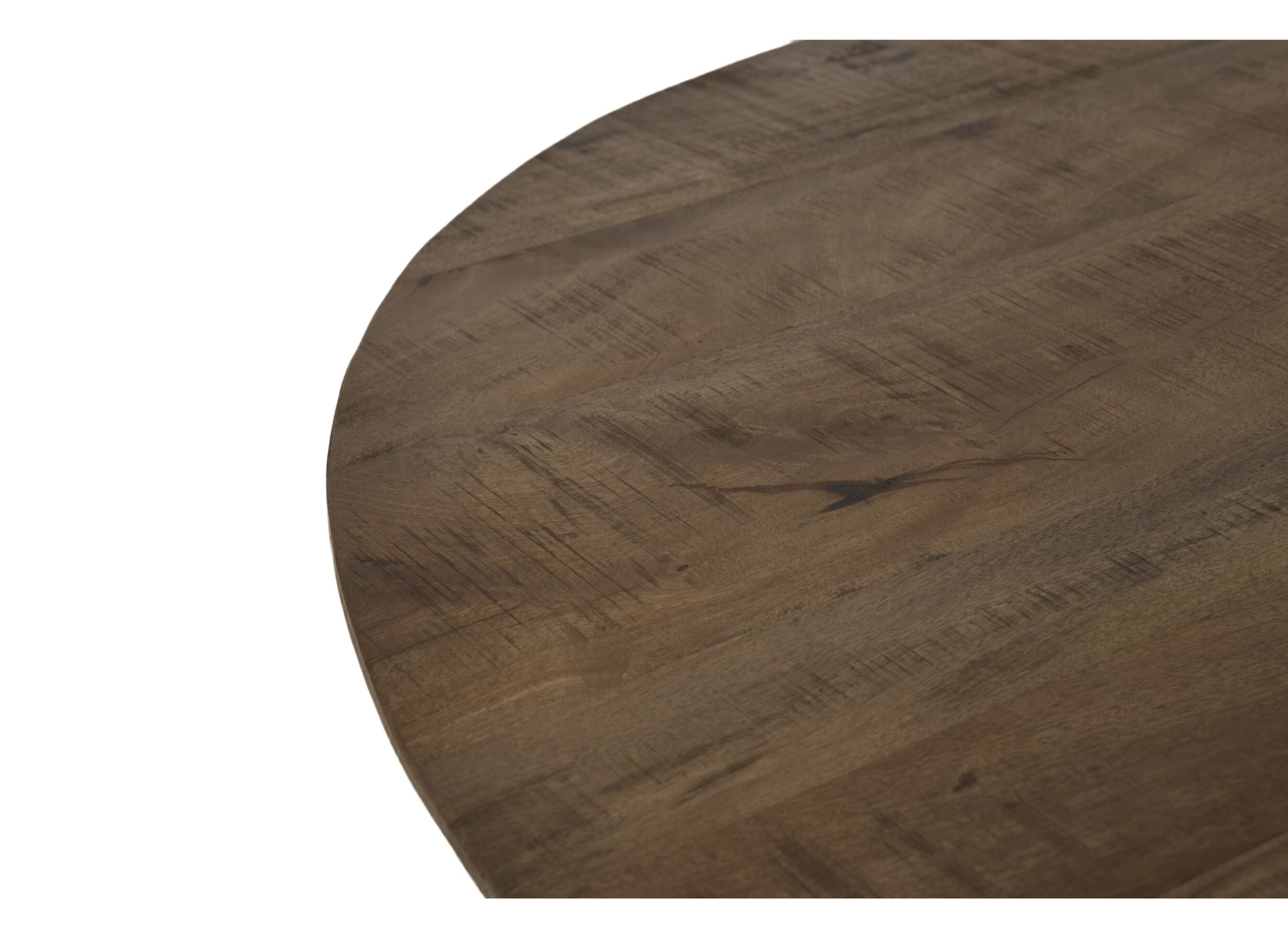 Detail - Table ronde Solid Ø130cm - manguier massif - noyer