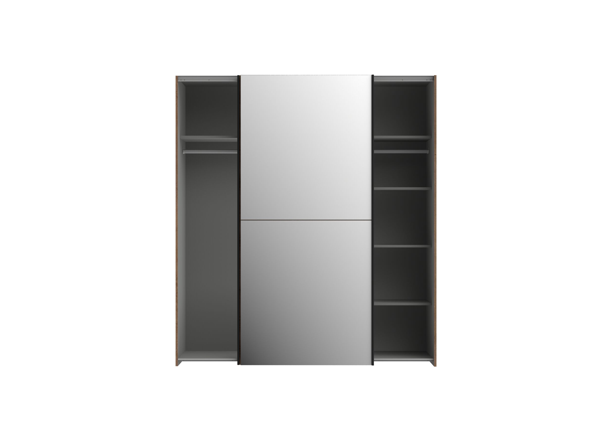 Armoire à portes coulissantes Kaikais 170cm - décor - chêne noble