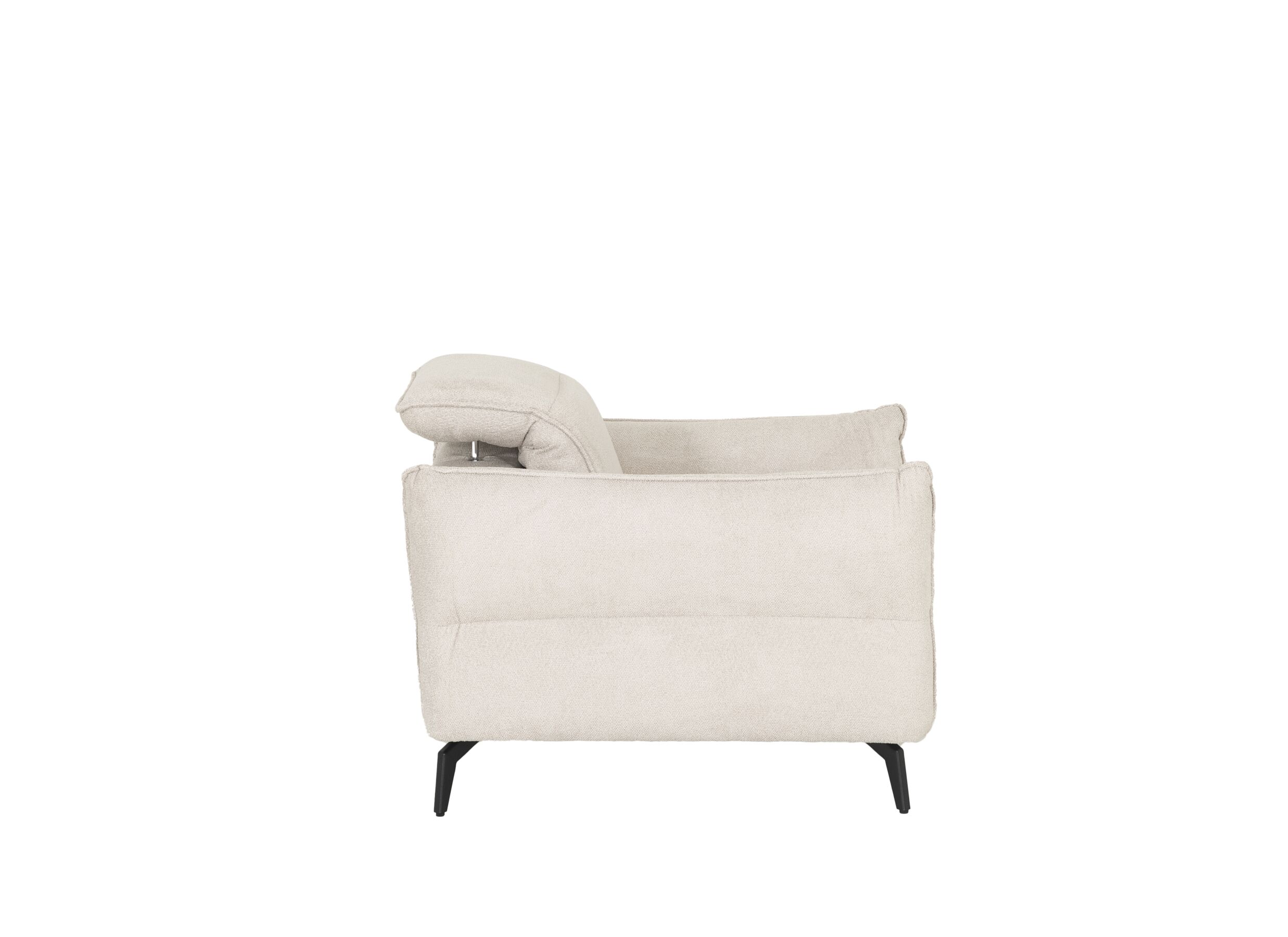 Overzichtsfoto - Zetel Lando 1-zit - stof - off white
