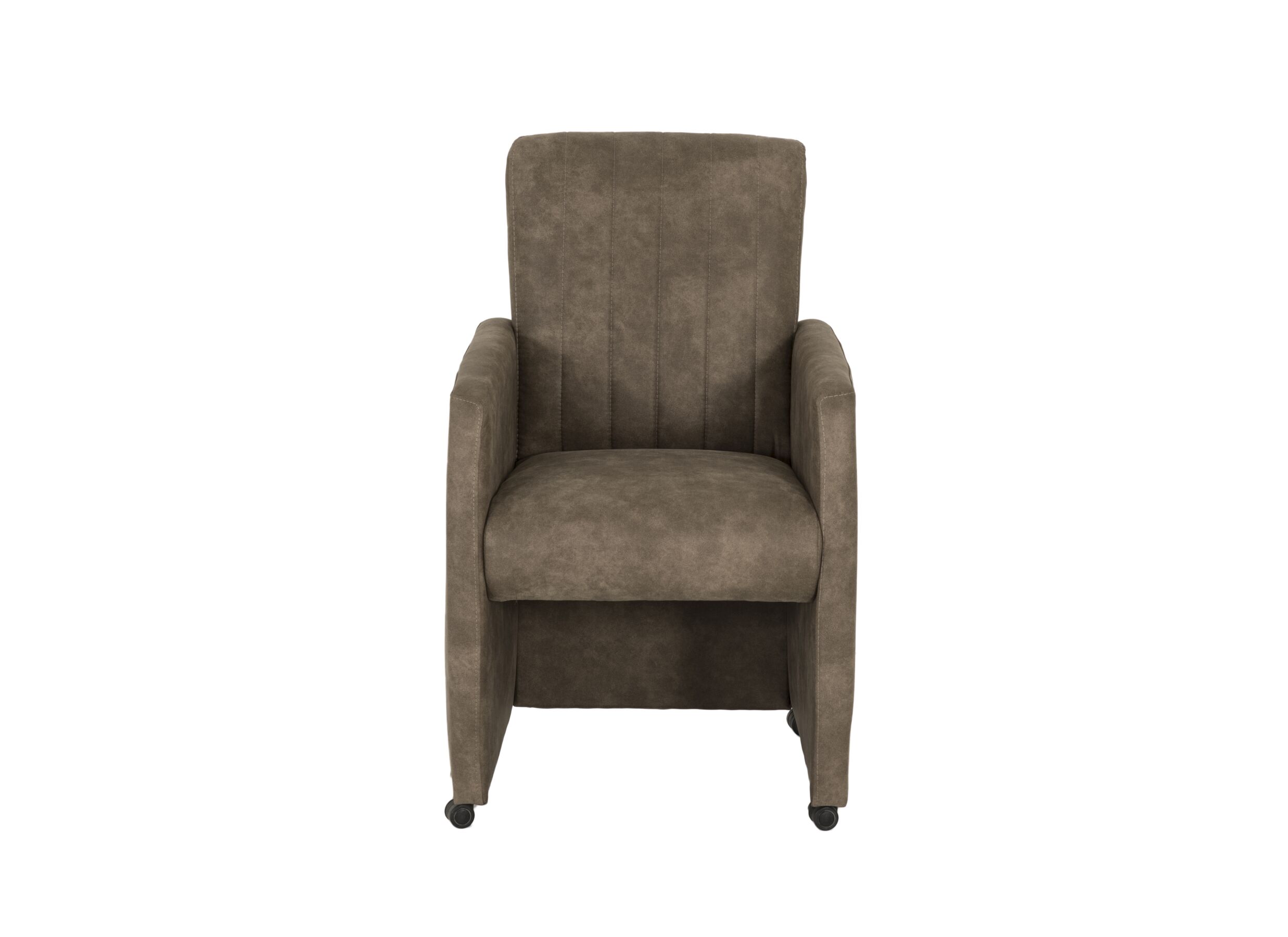 Kuipstoel Ronda 58,5x65x93cm - stof - mocca preston