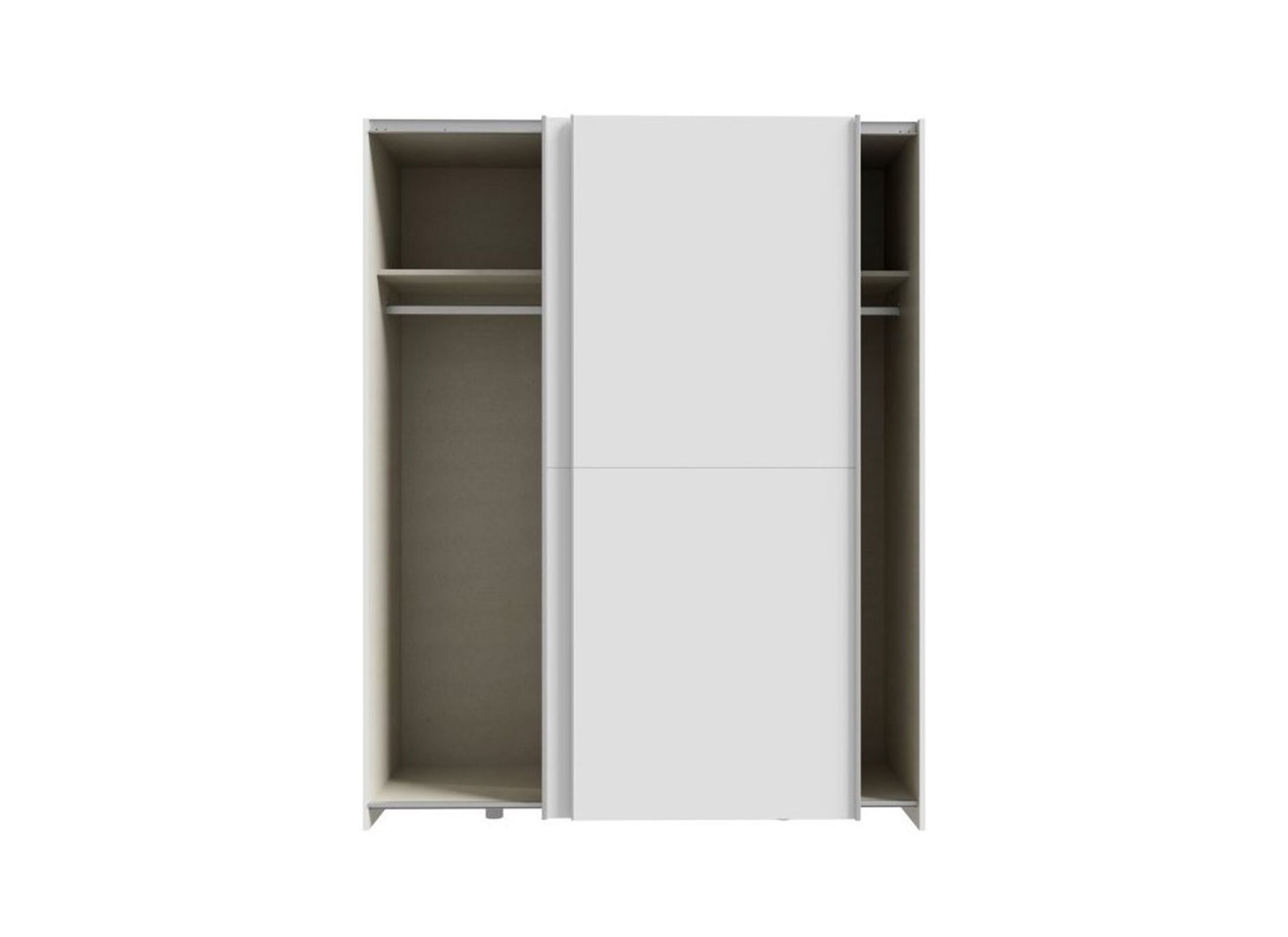 Aperçu - Armoire à portes coulissantes Schach & Mat 150cm - décor - blanc