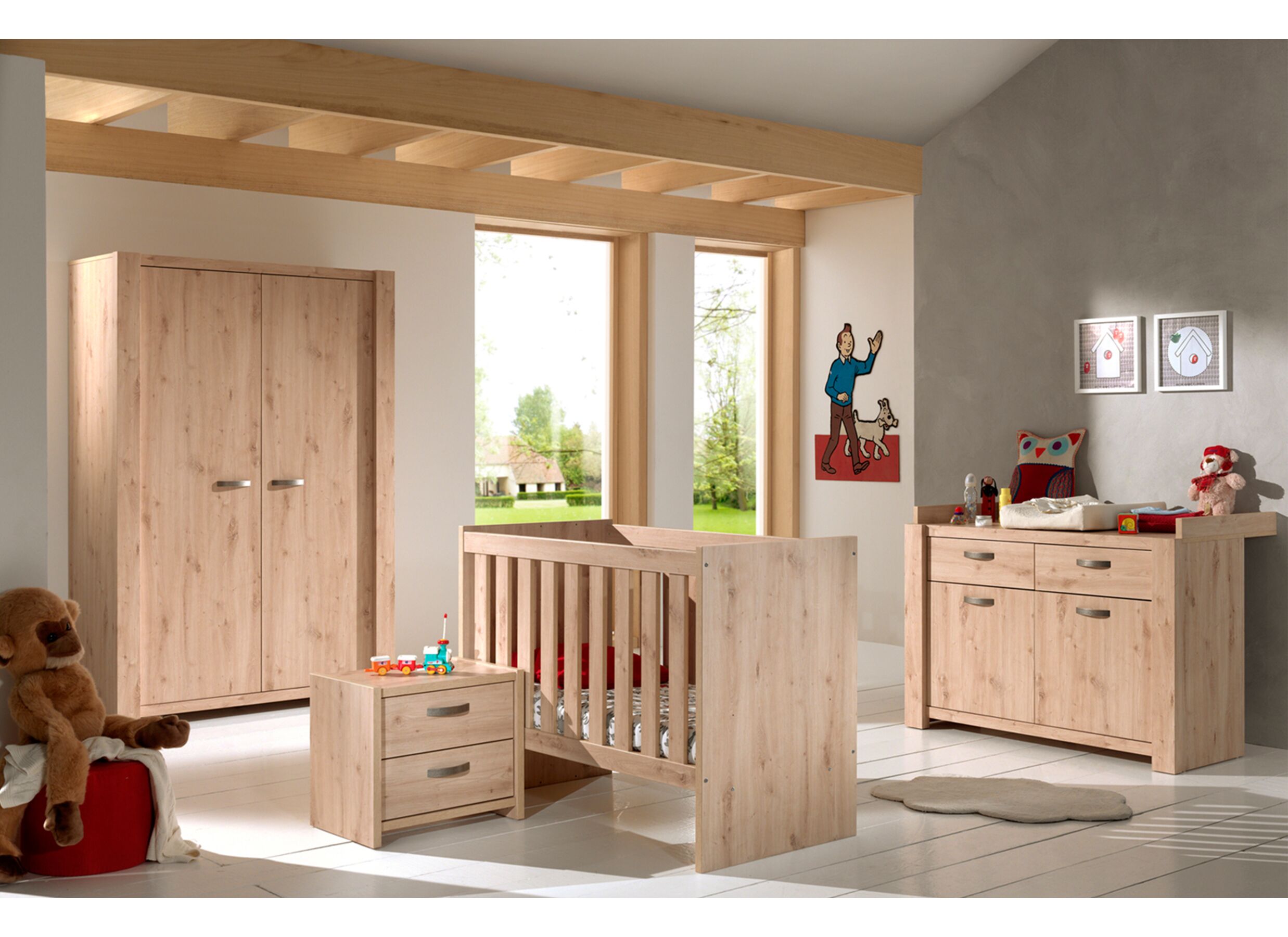 Foto ambiance - Commode avec table à langer Amalia 134x51x89cm