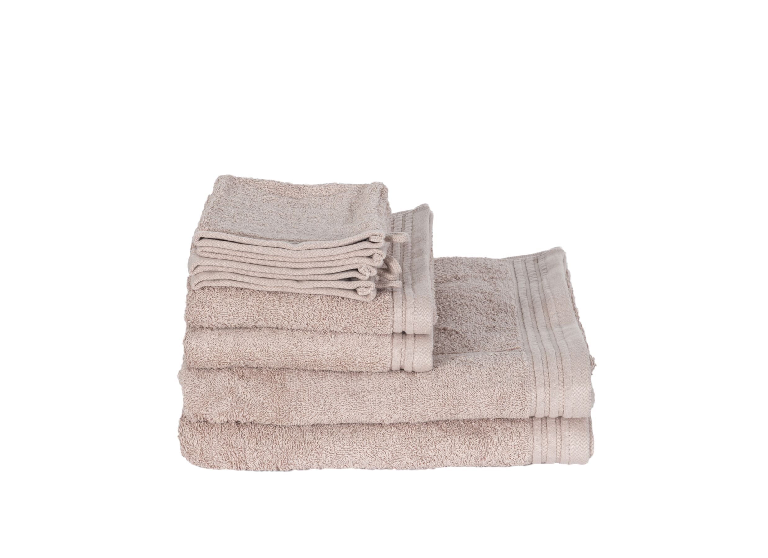 Photo ensemble - Serviette de bain Utility 65x130cm - coton - rose