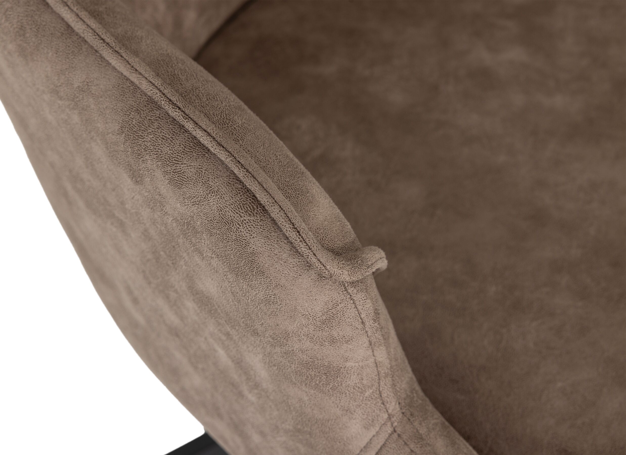 Detailfoto - Draaistoel Shelley 59,5x65,5x87cm - stof - grijs