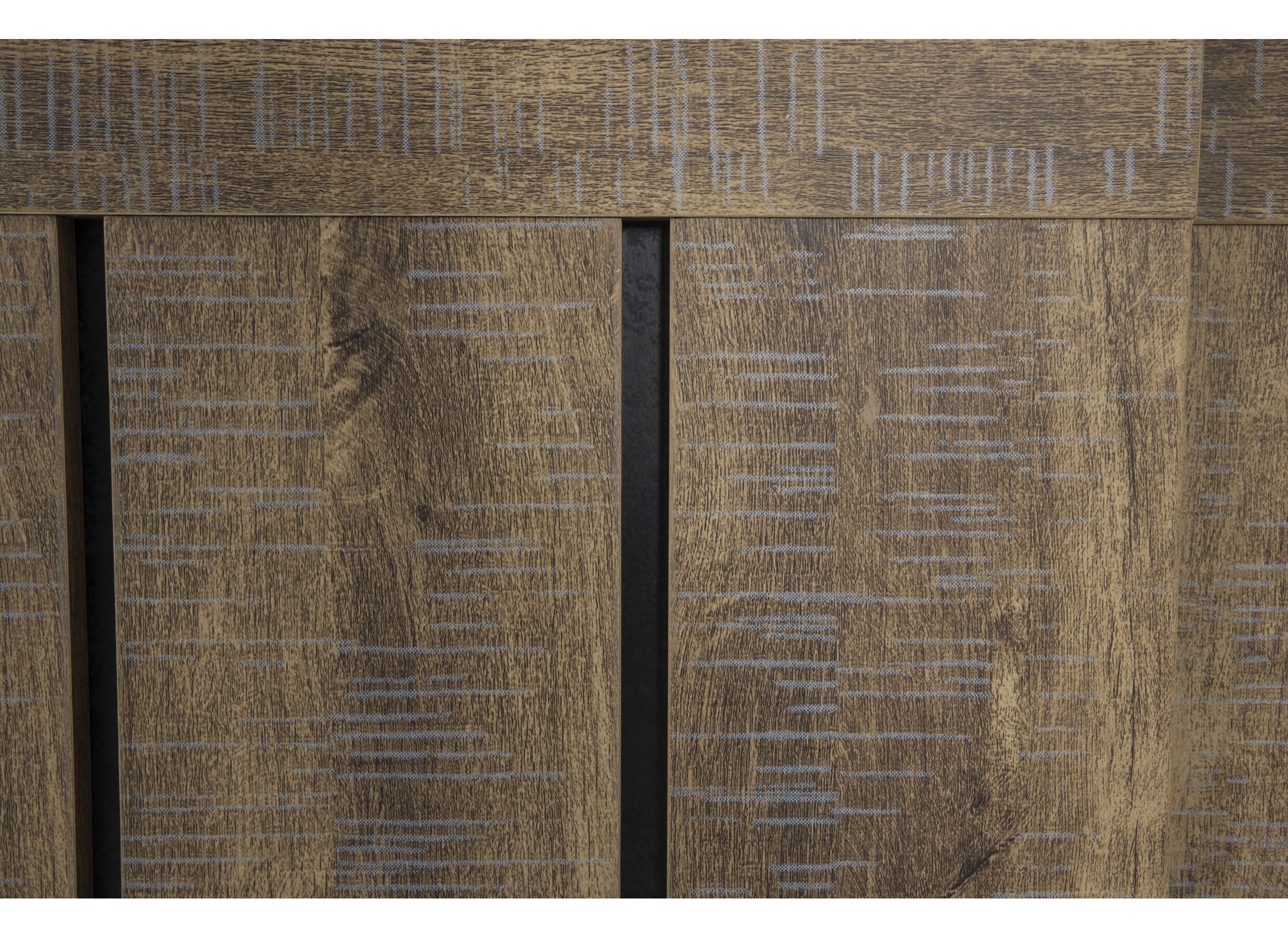 Vitrine Etienne 221cm - décor - noir