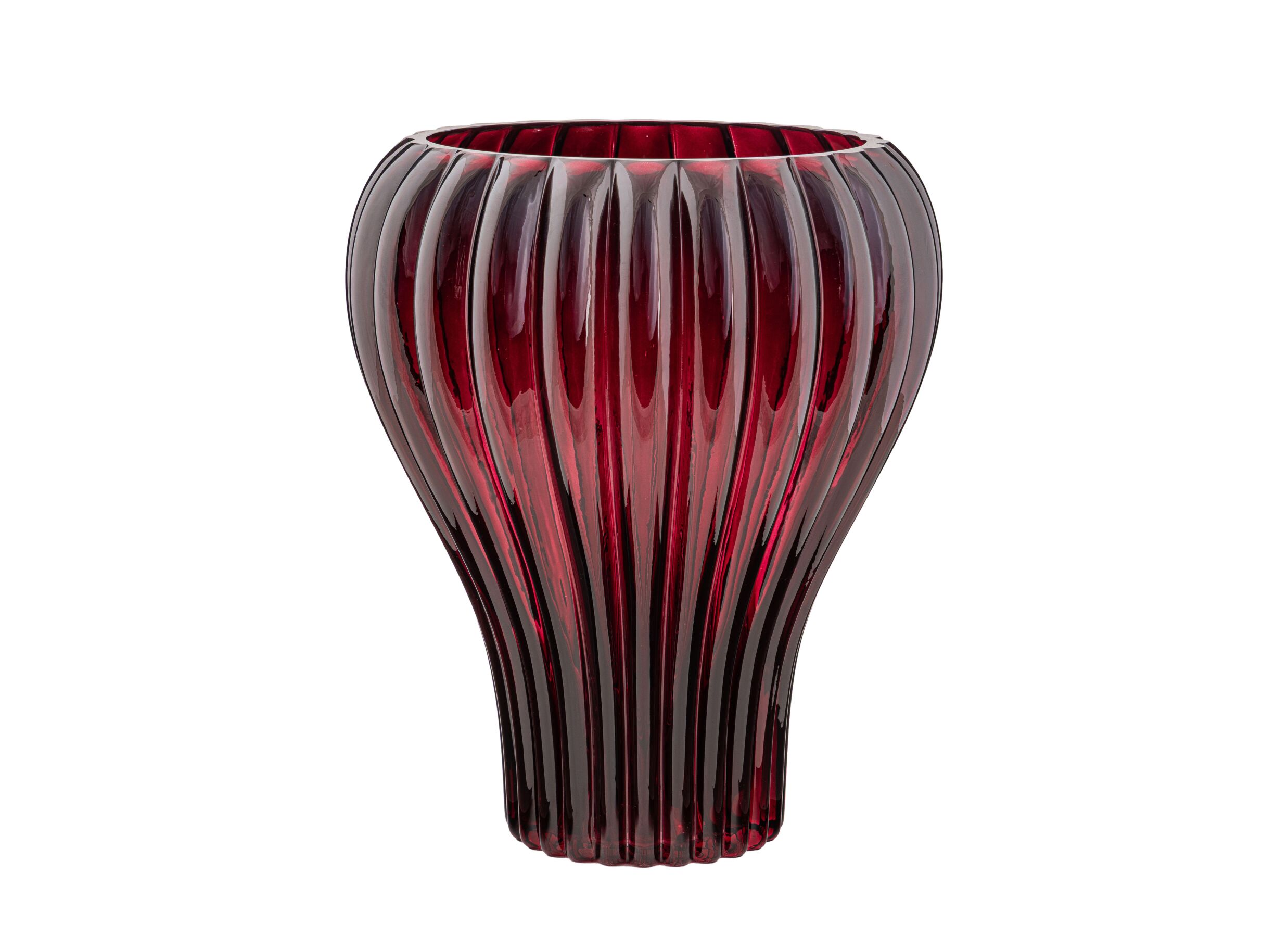 Vaas Liora H30cm - glas - bordeaux - Vase Liora H30cm - verre - bordeaux