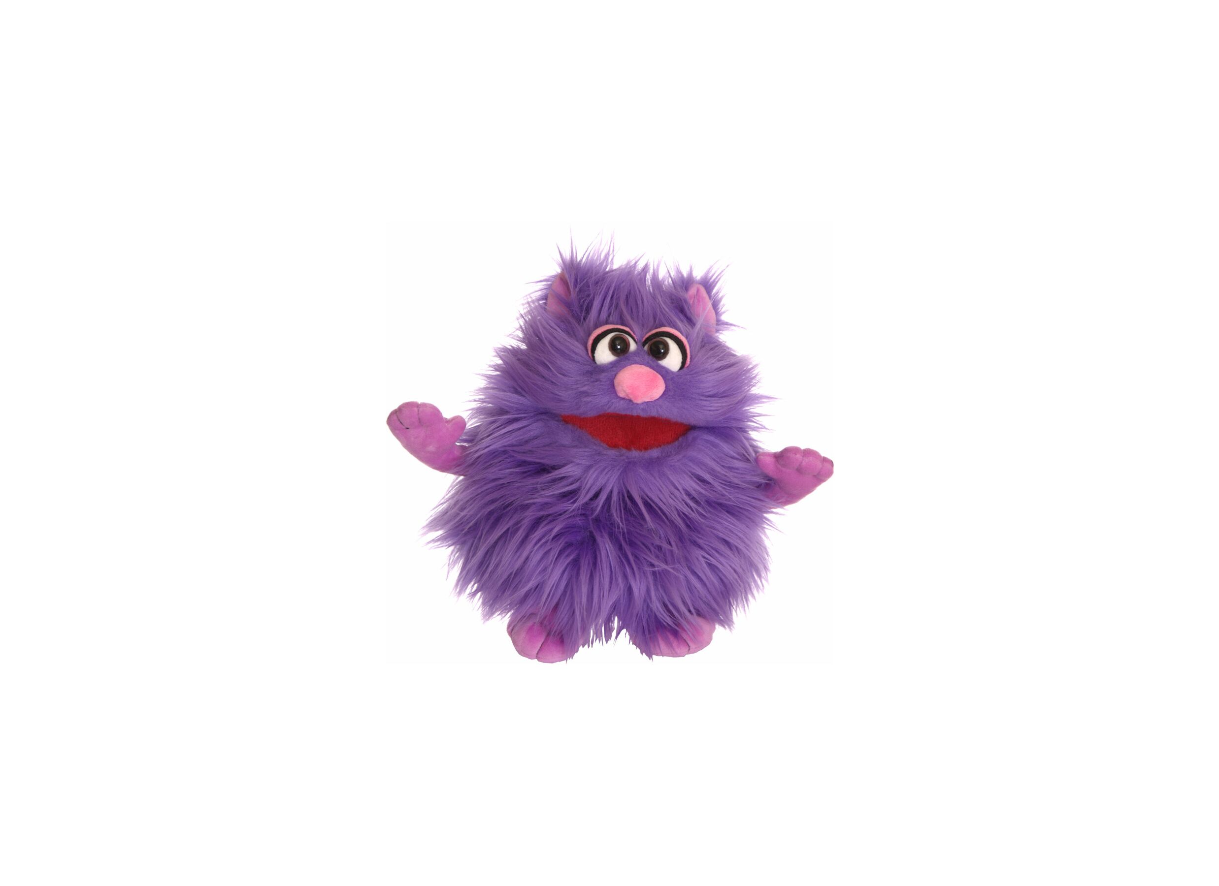 Handpop Monster to go Mops H27cm - polyester - paars - Marionnette à main Monster to go Mops H27cm - polyester - pourpre