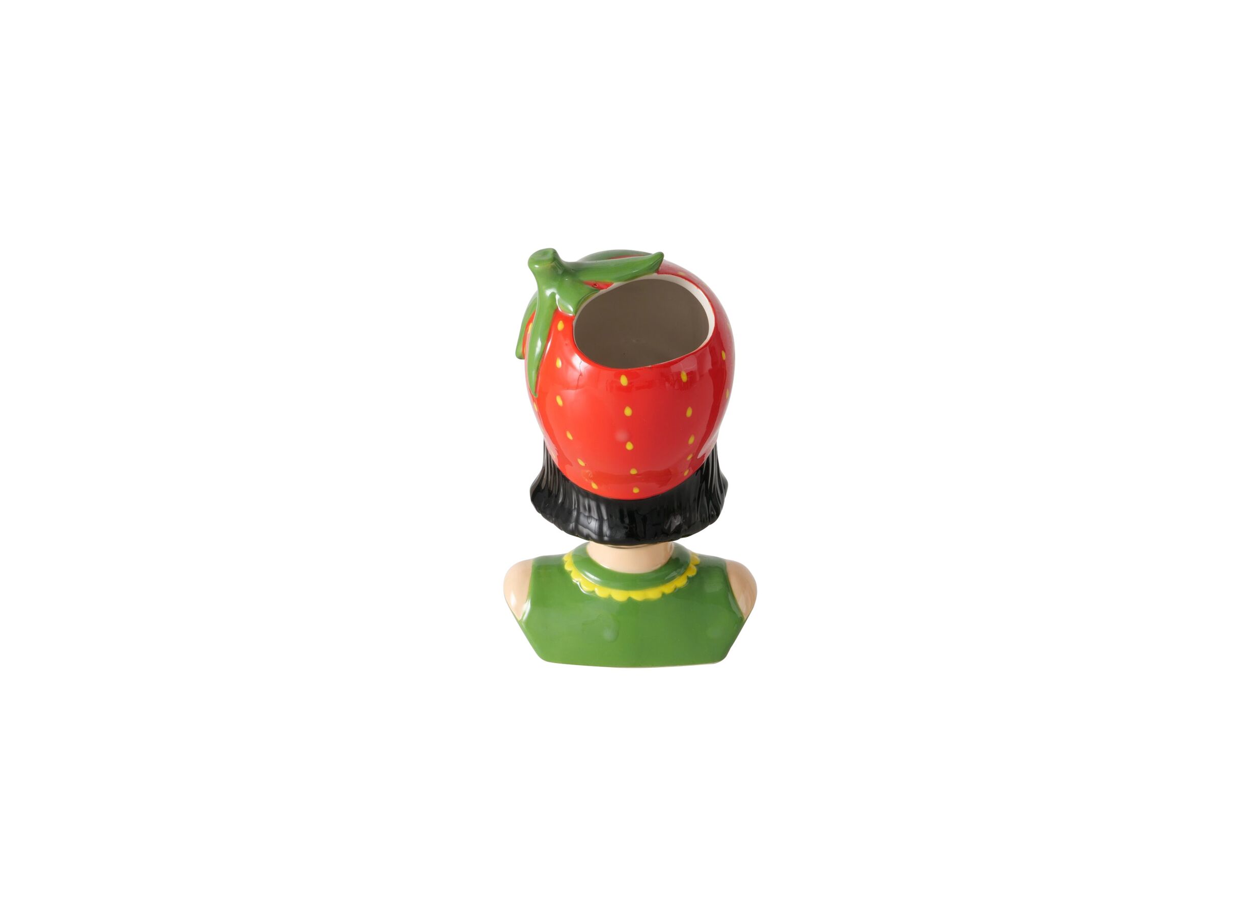 Aperçu - Vase Fraise H16,3cm - céramique - vert/rouge