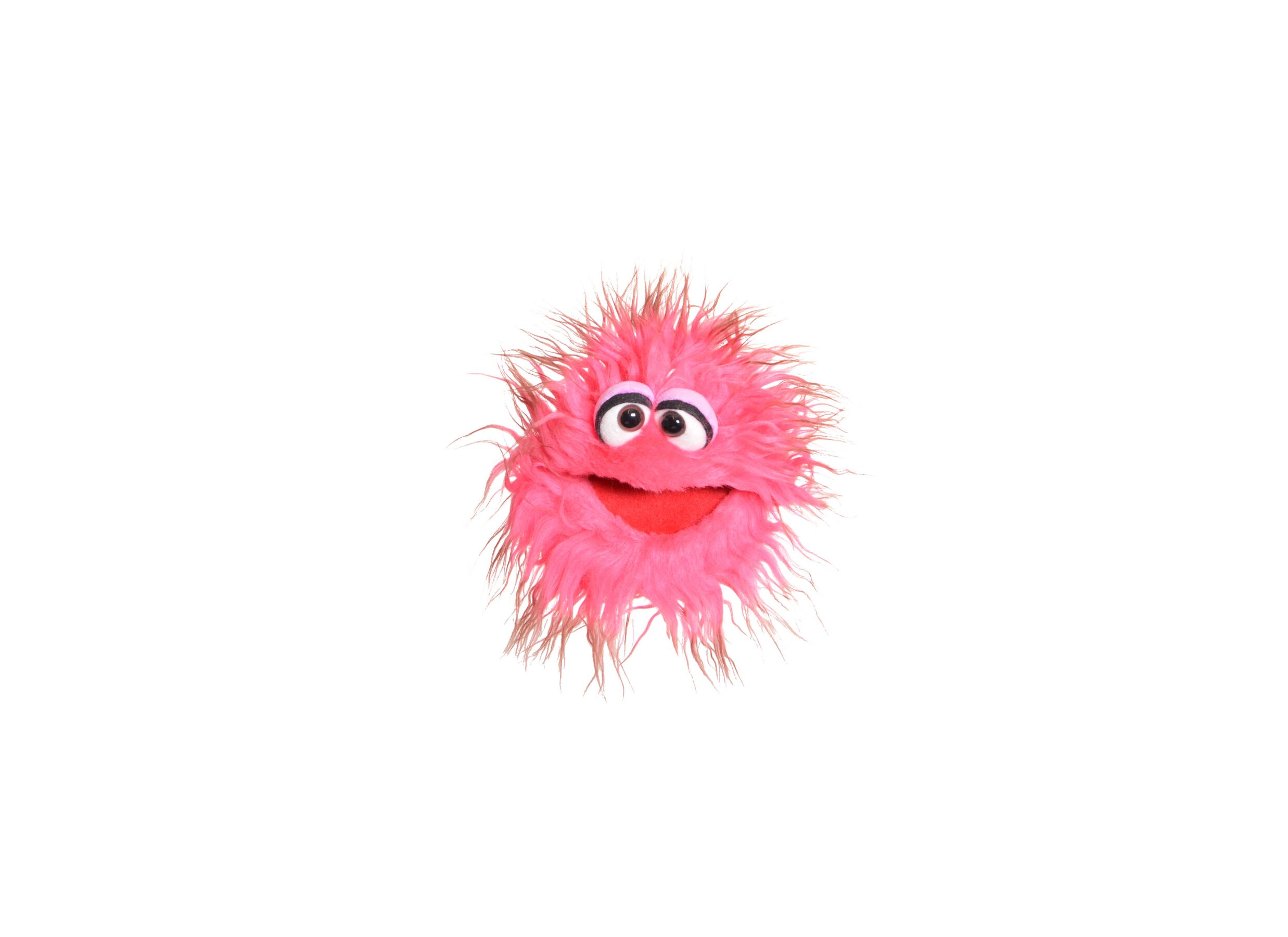 Handpop Knups H20cm - polyester - roze - Marionnette à main Knups H20cm - polyester - rose