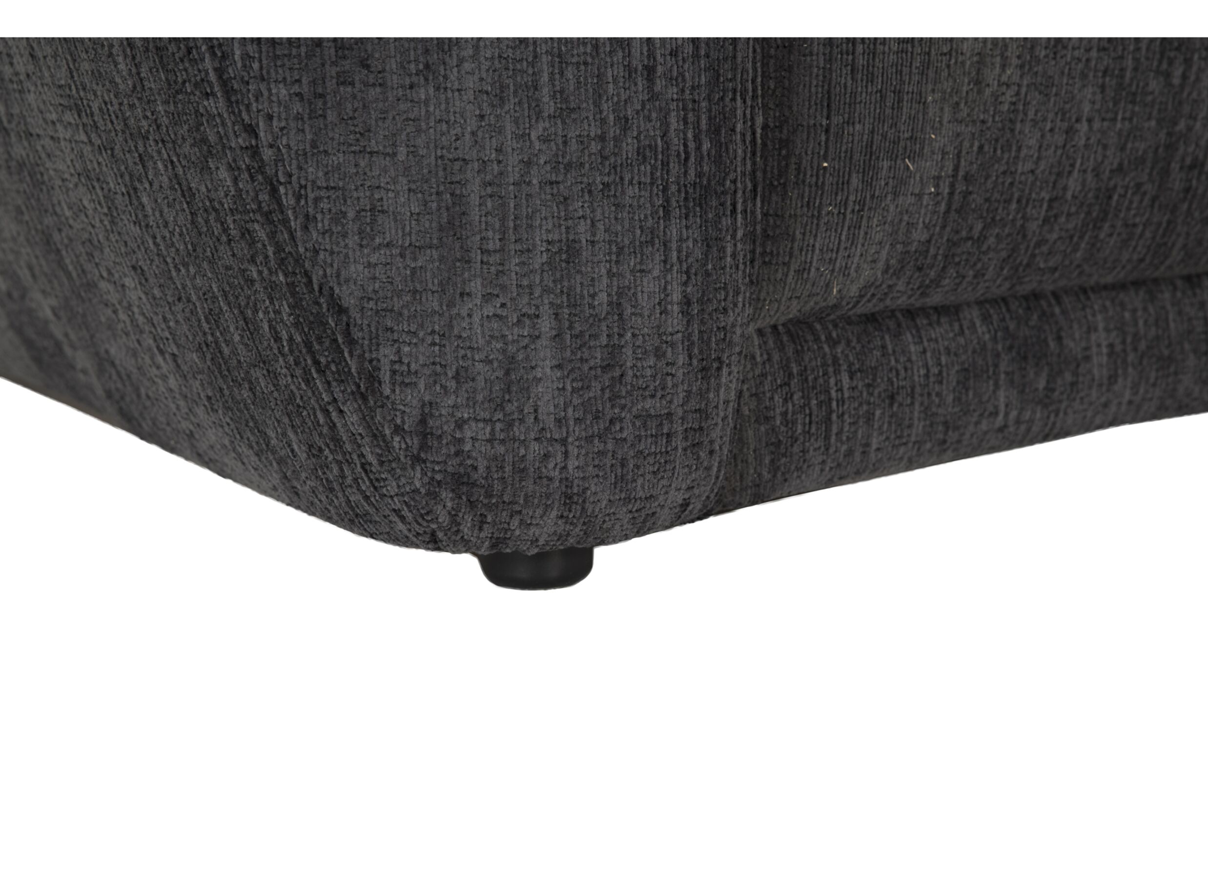 Canapé d'angle Laguna 325x180cm - tissu - gris foncé