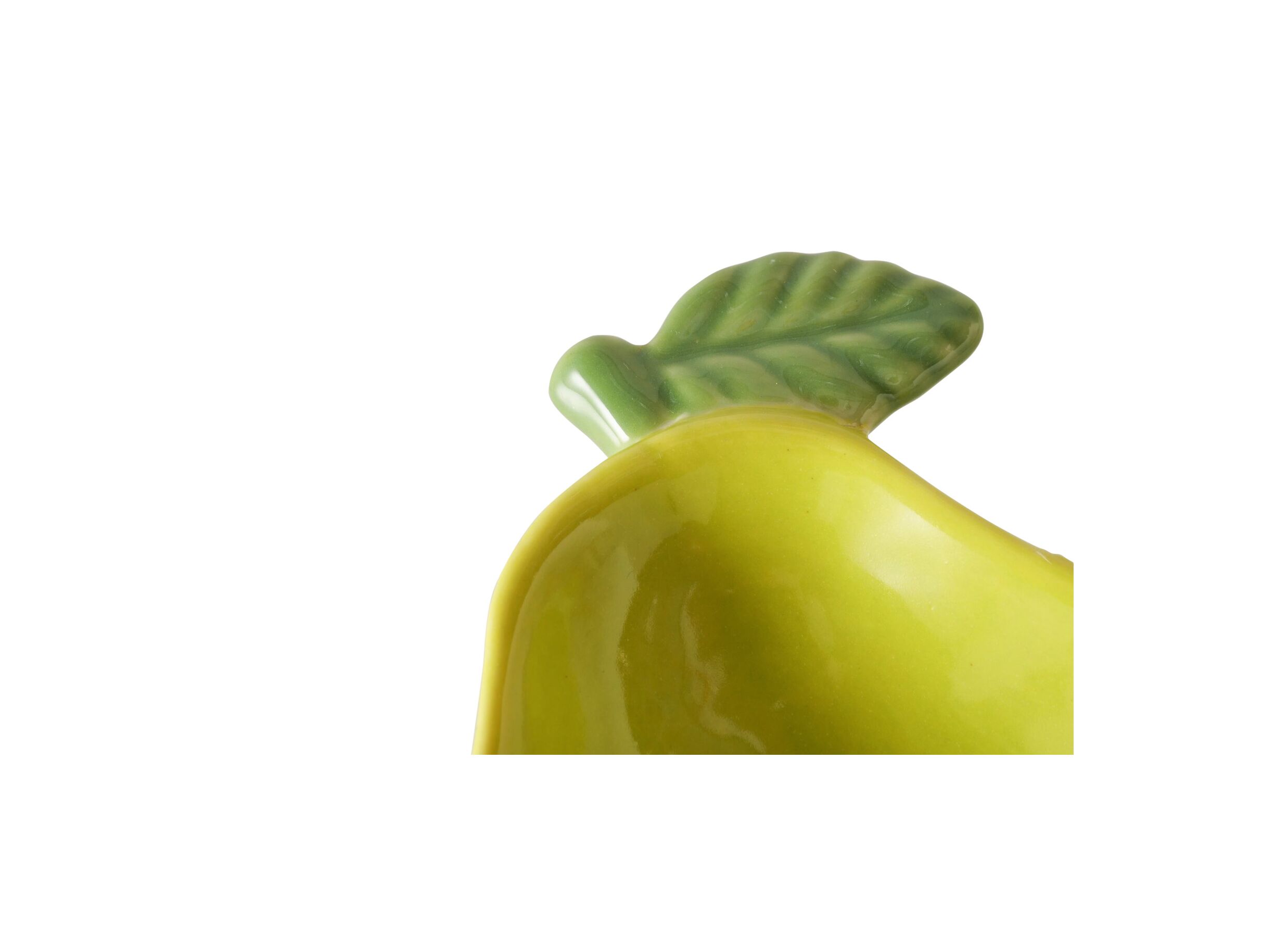 Detail - Plat Citron Vert 16,5x10,2cm - céramique - vert