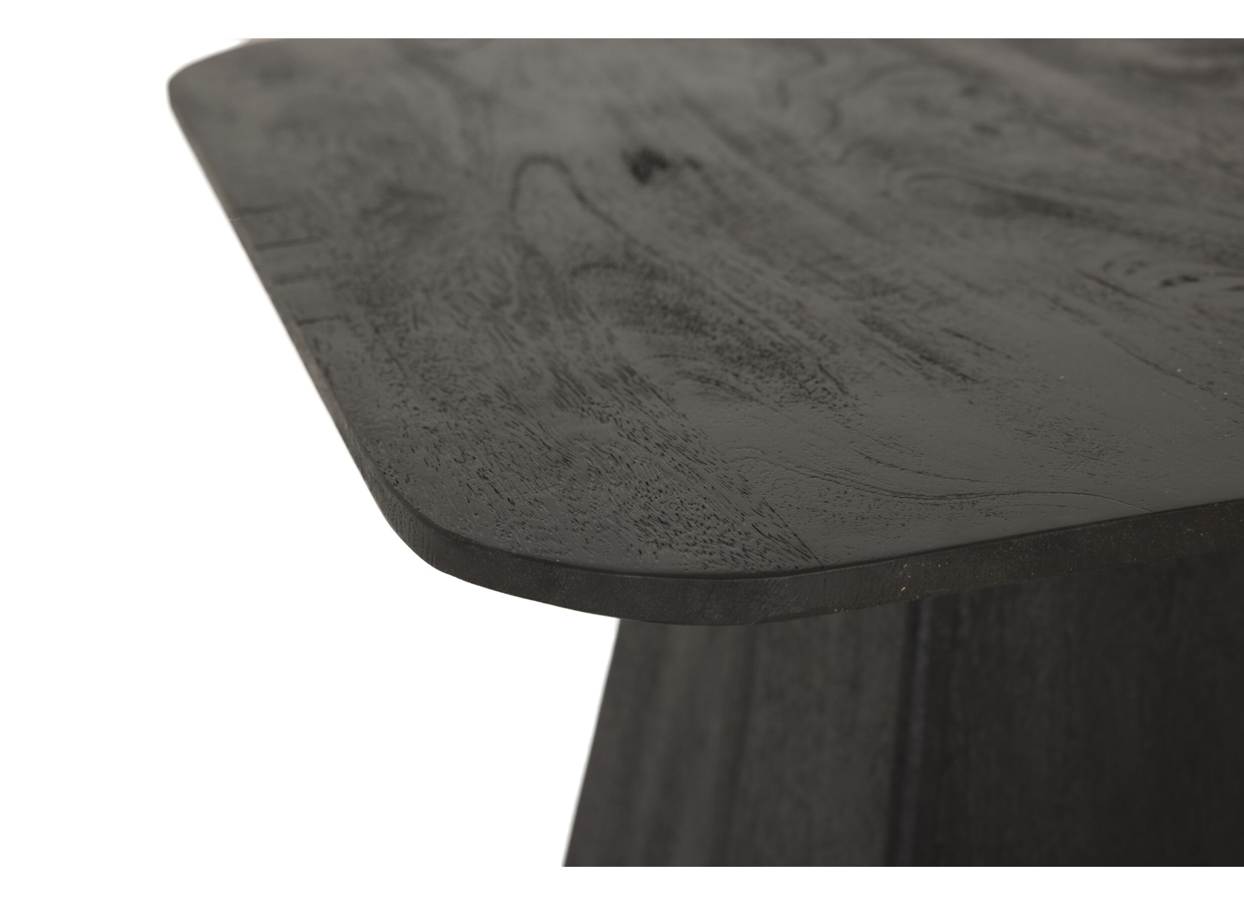 Detail - Table basse Thalia 80x80cm - mangue massif - noir
