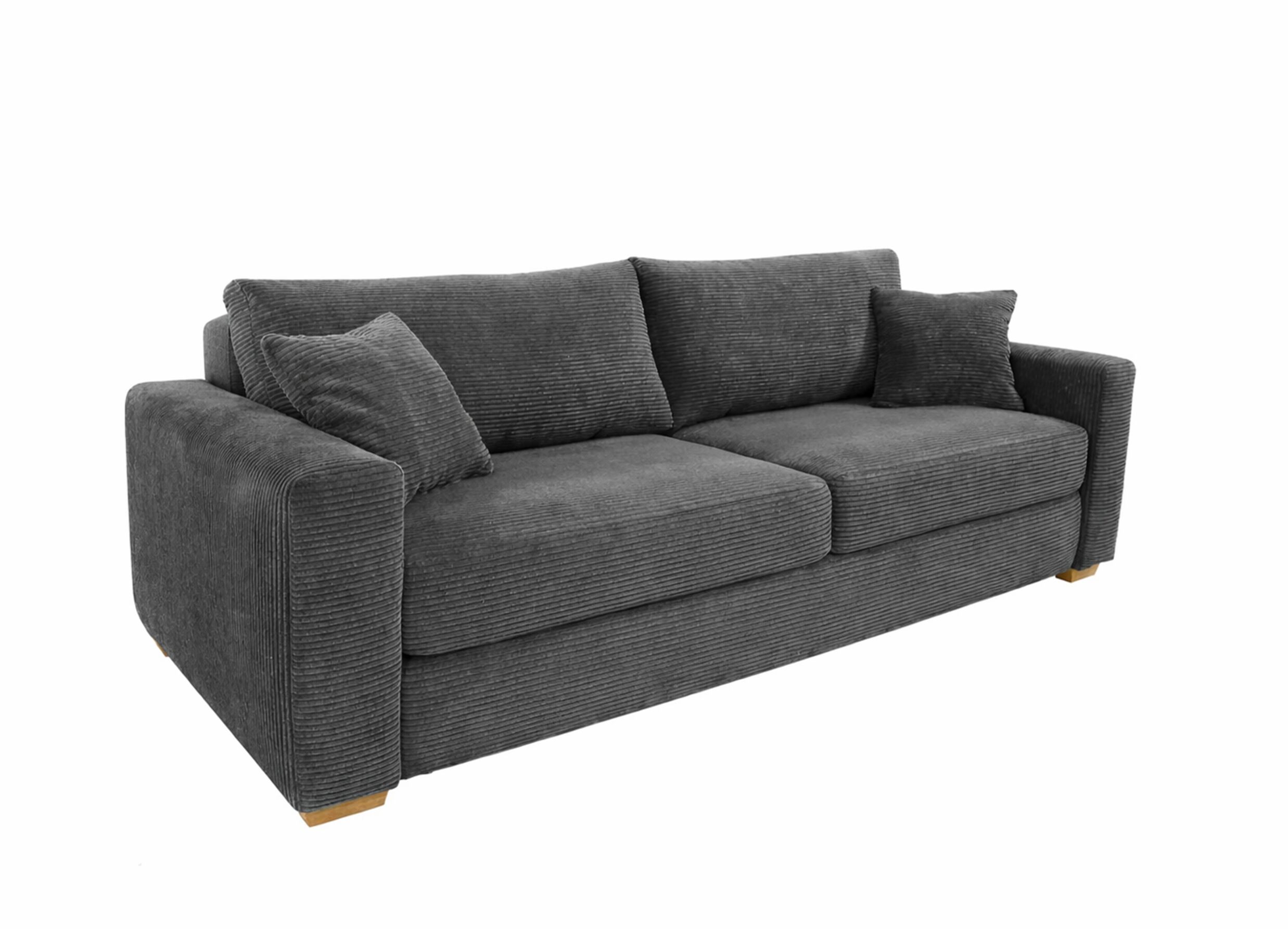 Hoofdfoto - Zetelbed Micha 2-persoons - 237x104cm - stof - donkergrijs