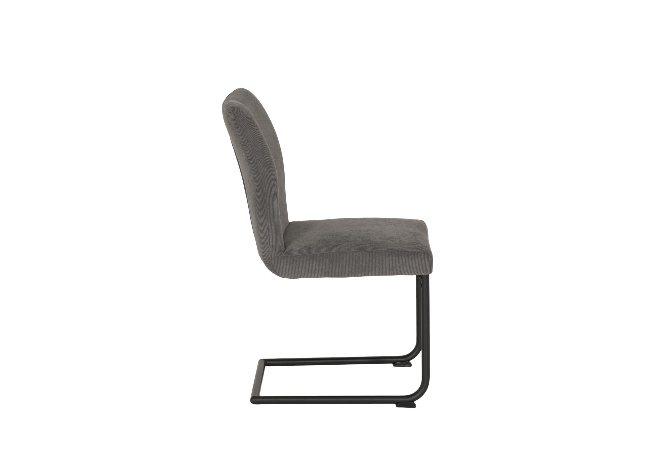Aperçu - Chaise Golding 45,5x61x91cm - velours - gris