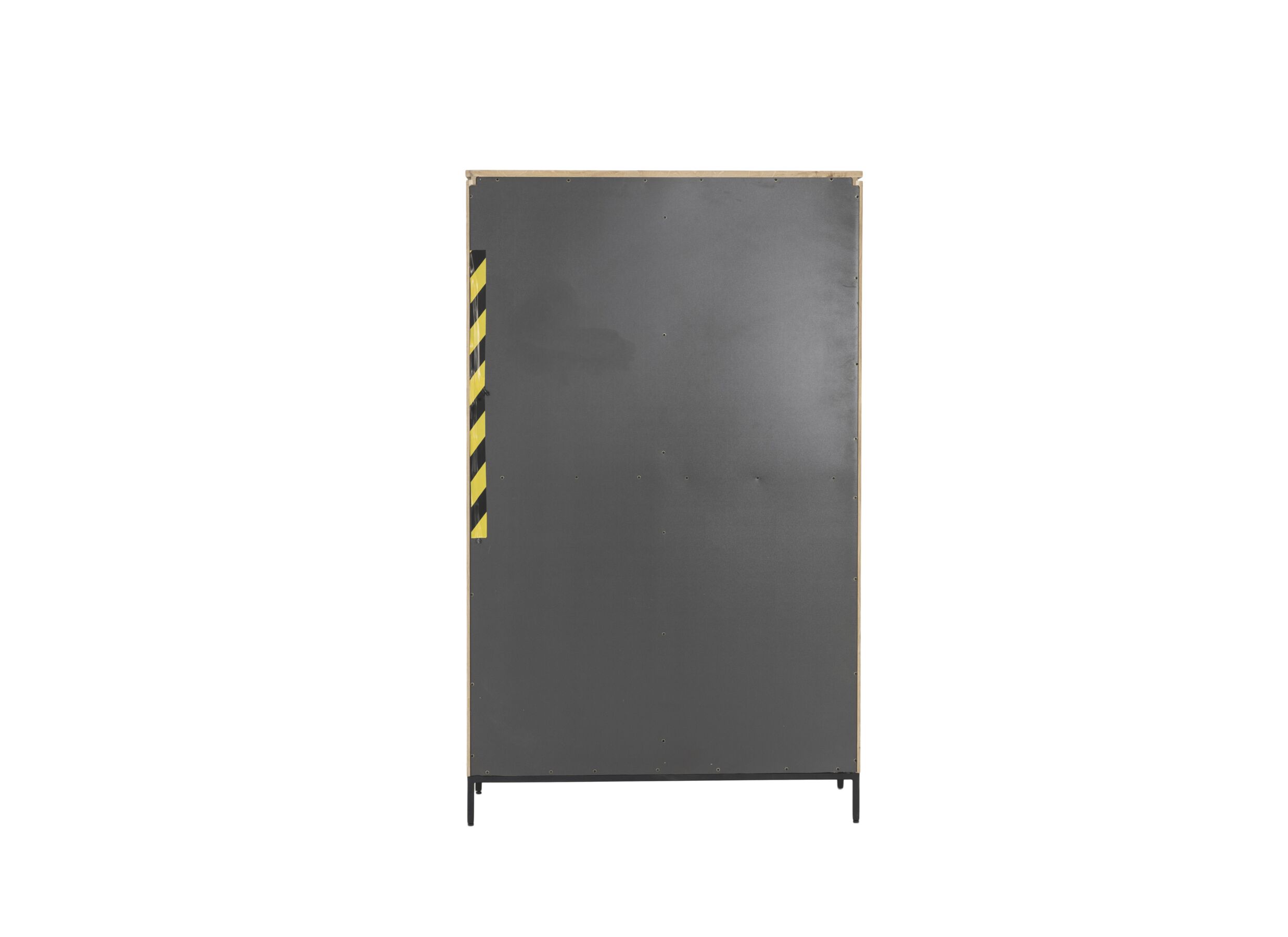 Armoire Nomade 120x45x200cm - chêne massif & placage & décor - naturel