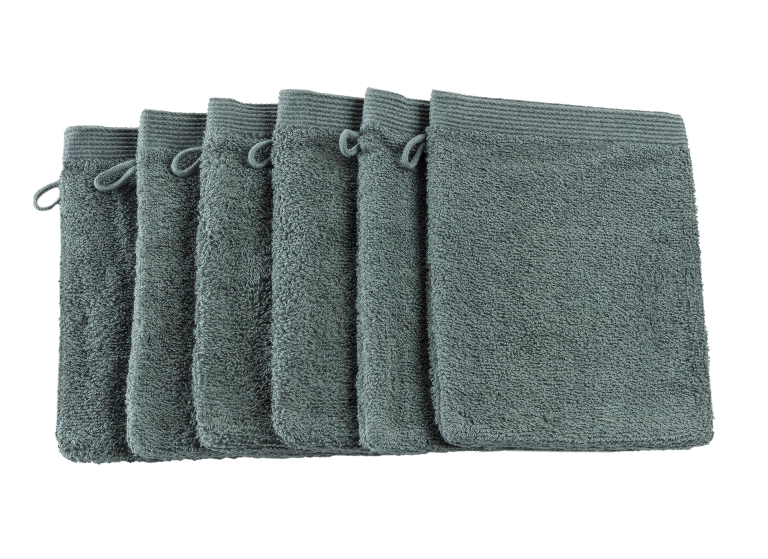 Aperçu - Gant de toilette Flora 16x22cm - coton - eucalyptus