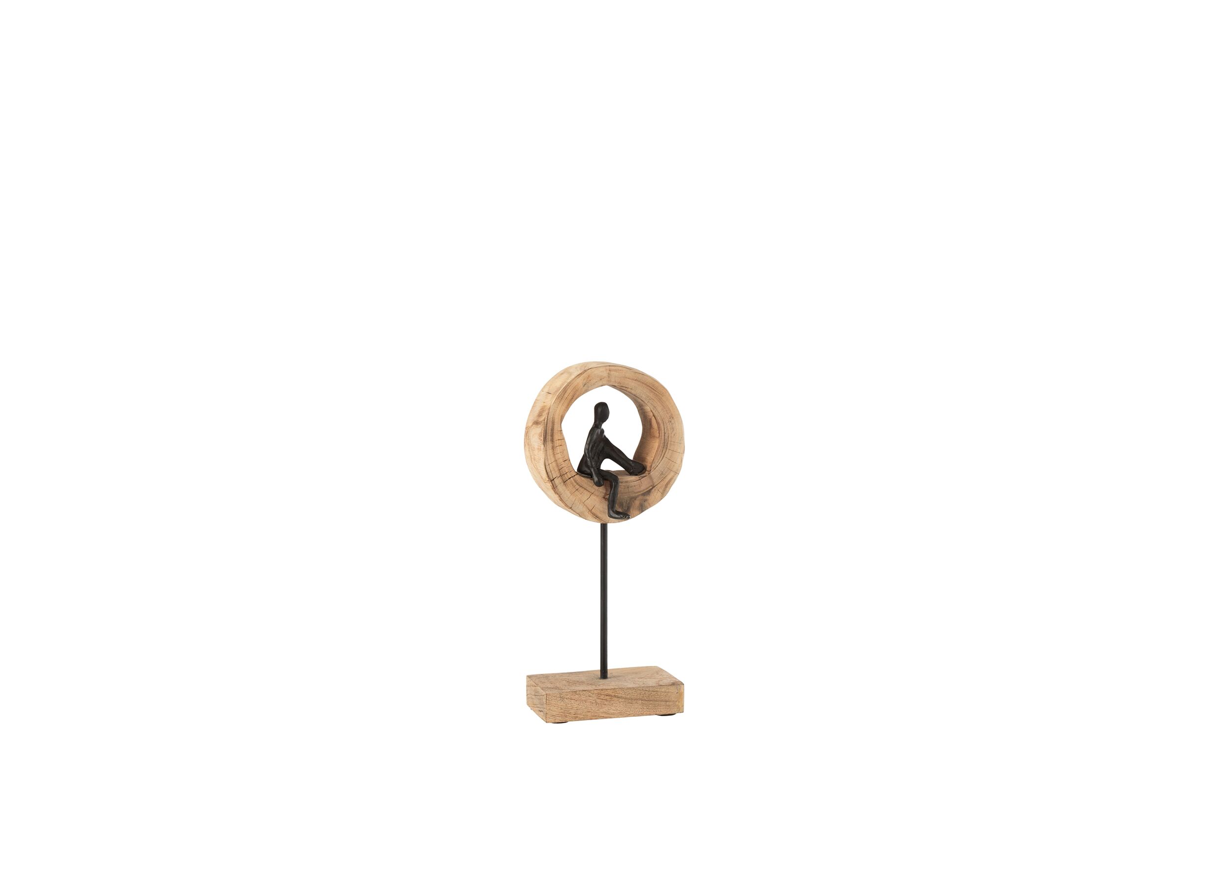 Figuur Denker op een ring H38cm