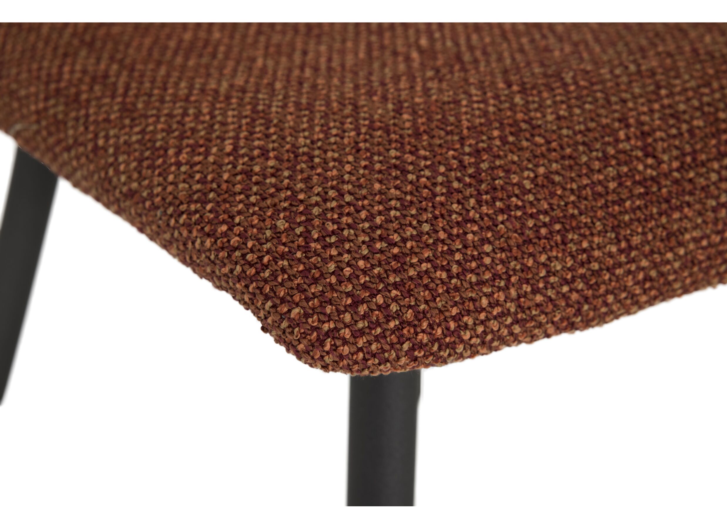 Chaise Pisa 44,5x55,5x82cm - fibre polyester/acier -tabasco