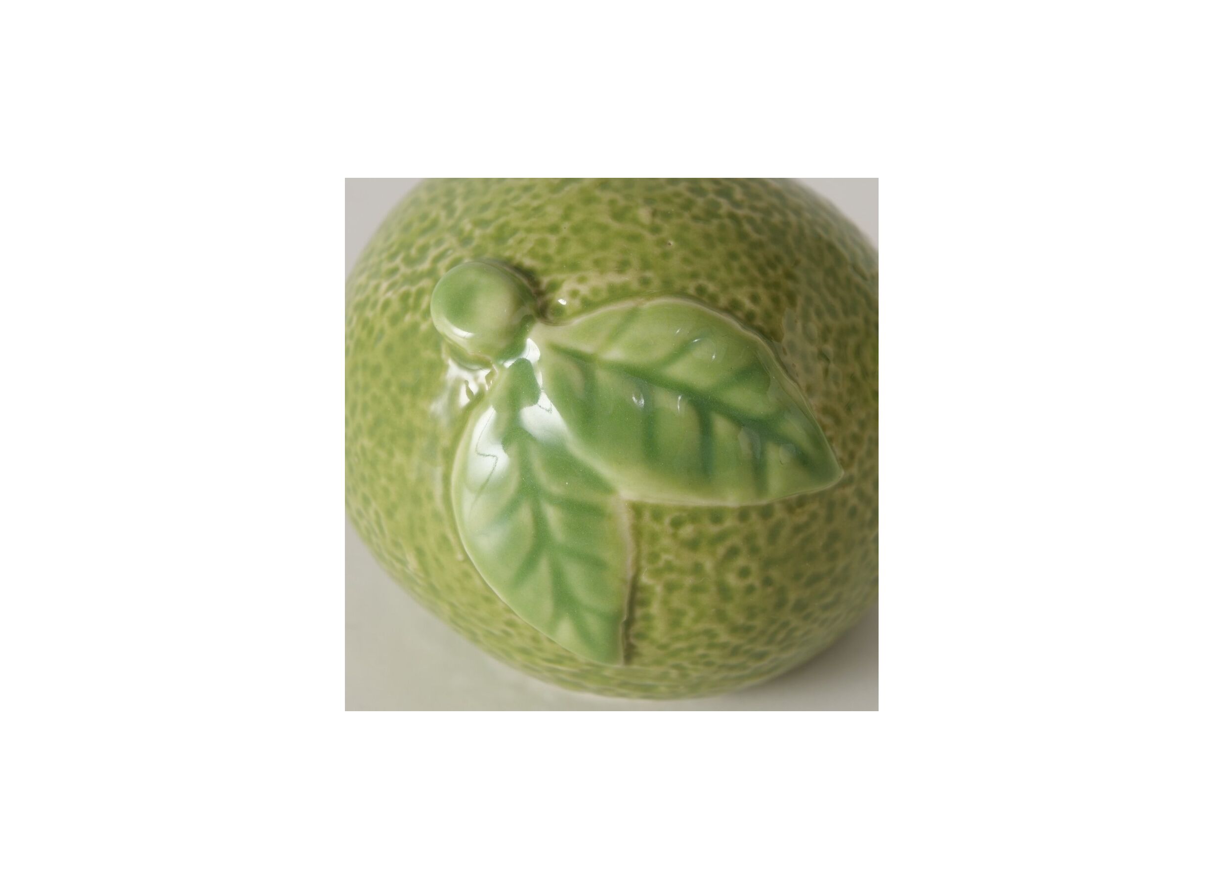 Detail - Statuette Citron Vert H5,5cm - céramique - vert
