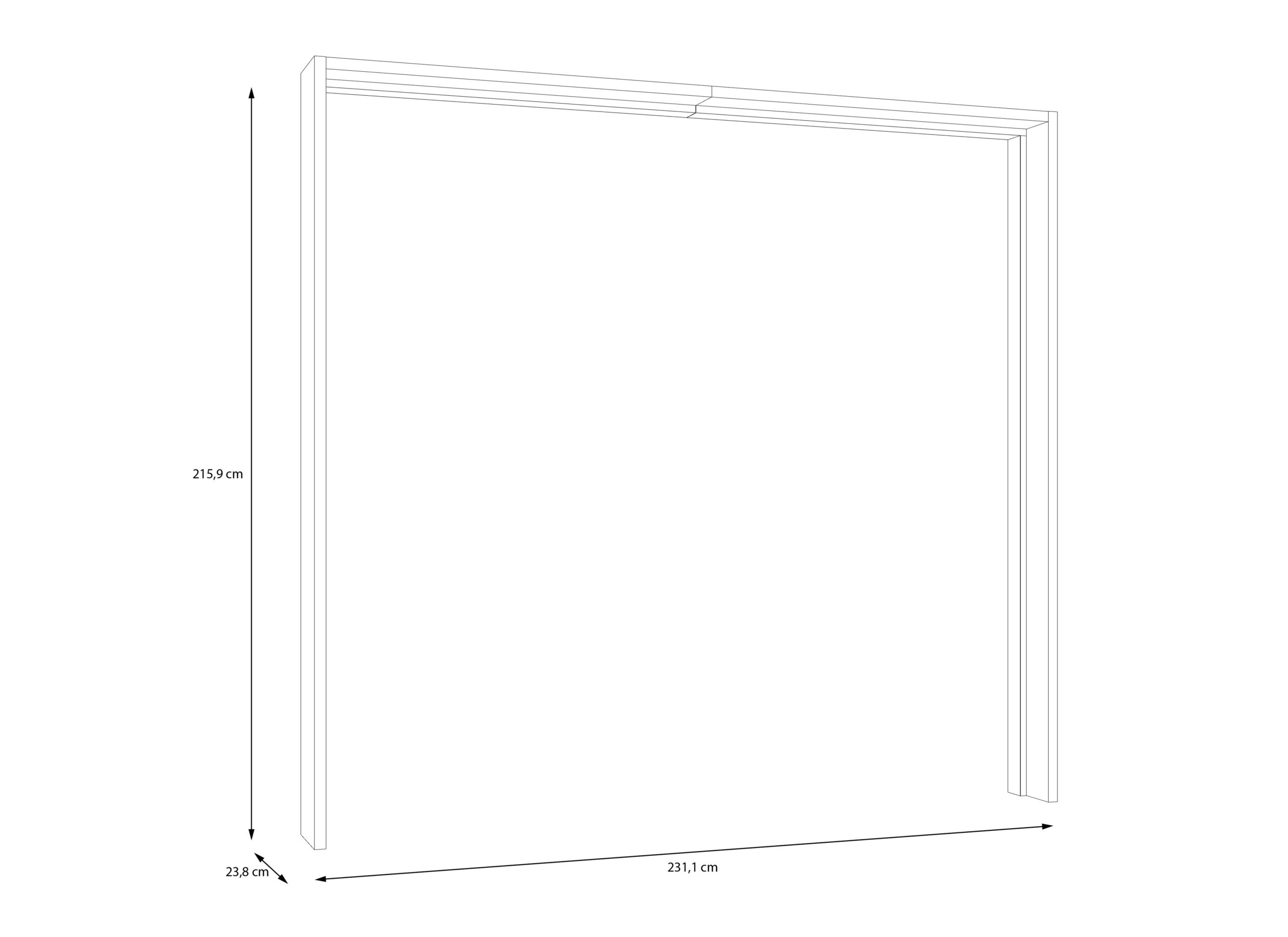 Dimensions - Encadrement pour armoire Ingalill - décor - sand