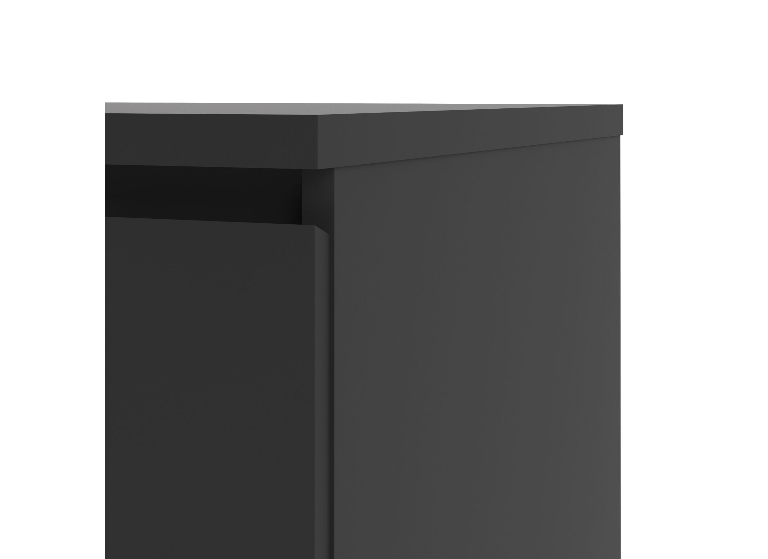 Commode Naia 77x50x71cm - MDF - noir