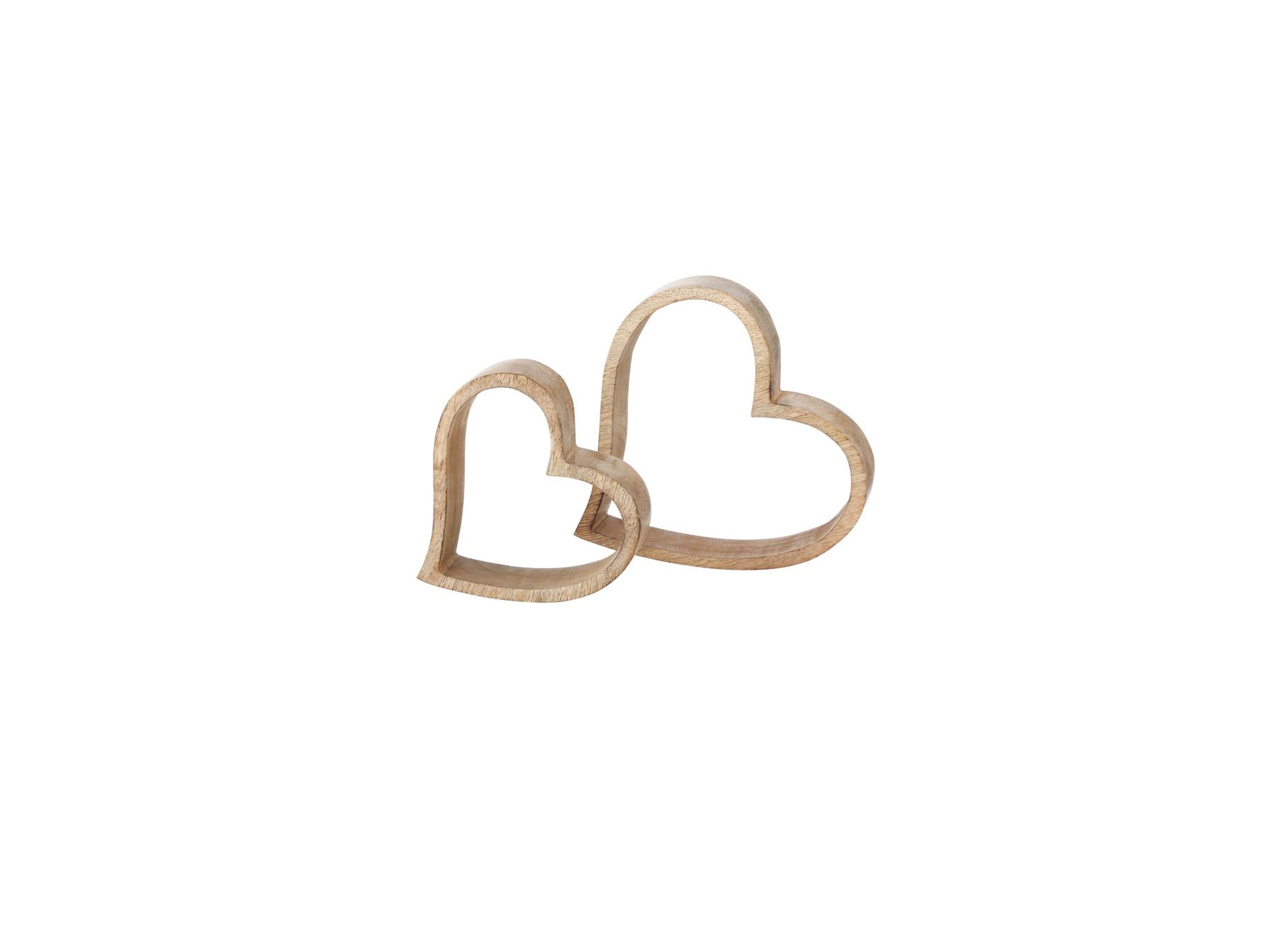 Déco Heart H14-19cm lot de 2 - Déco Heart H14-19cm lot de 2