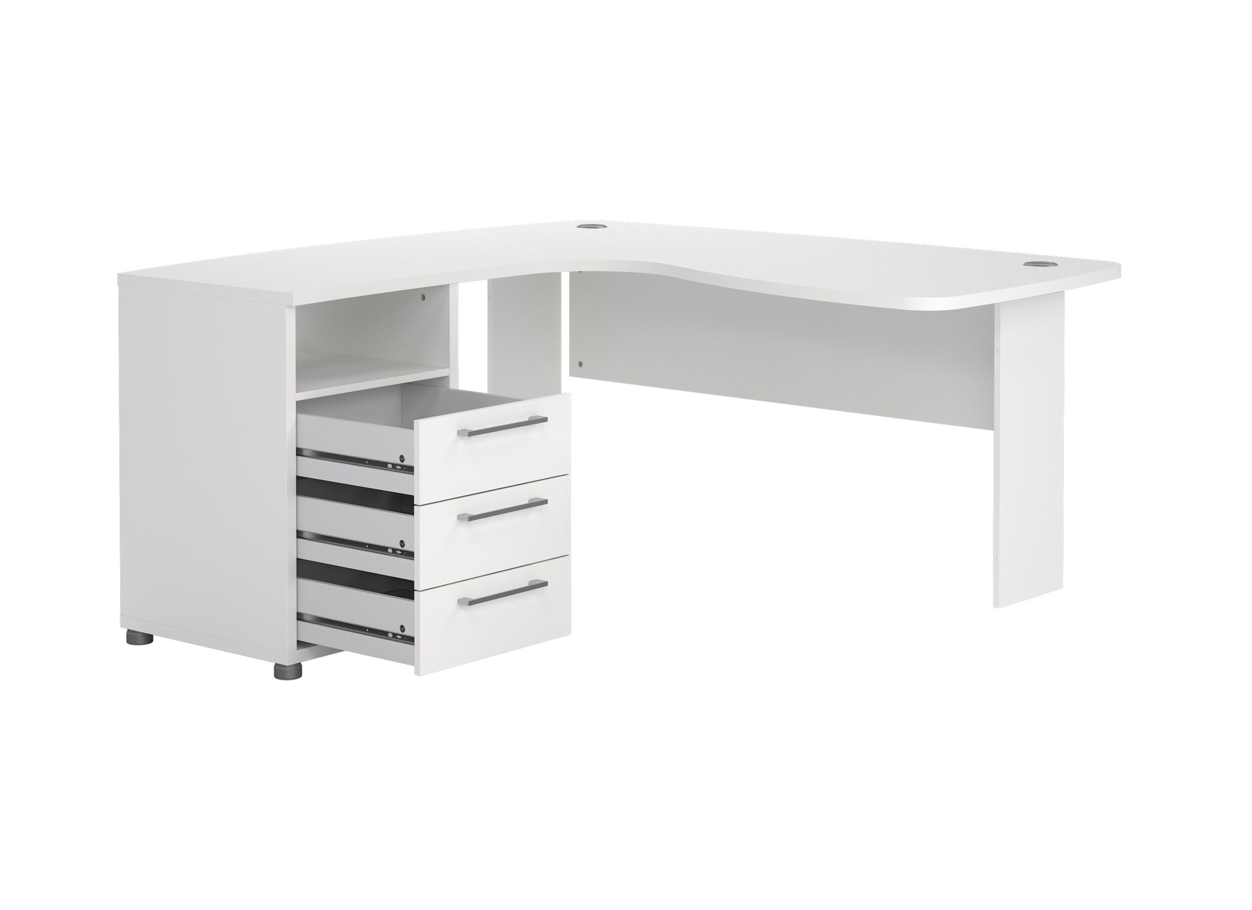 Indeling - Hoekbureau Prima decor - wit
