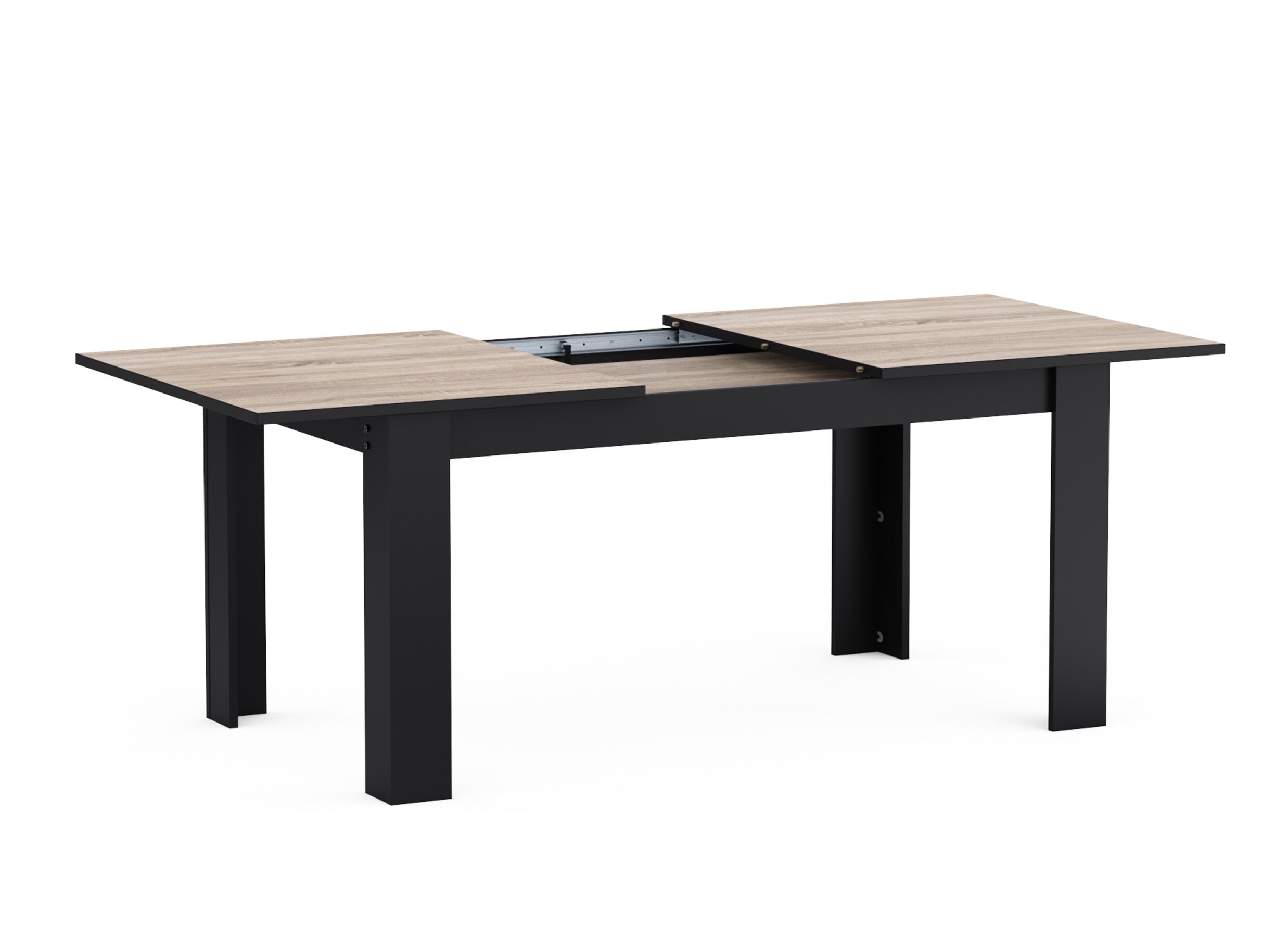 Overzichtsfoto - Tafel Wayne 155/205x90cm - decor - eik/zwart