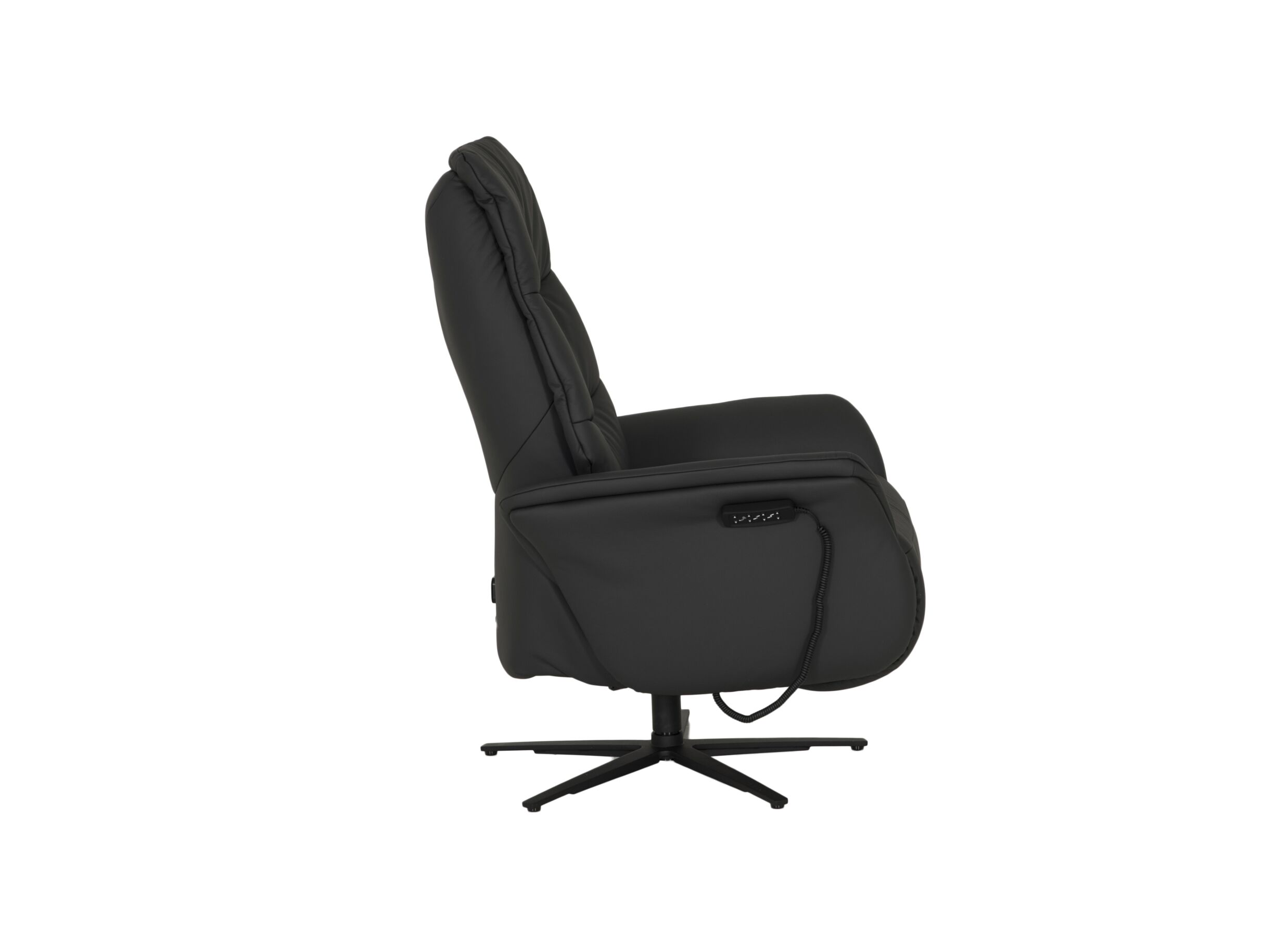 Overzichtsfoto - Relaxzetel 7051.57V+Z60 elektrisch - leder - zwart met large zithoogte- en diepte