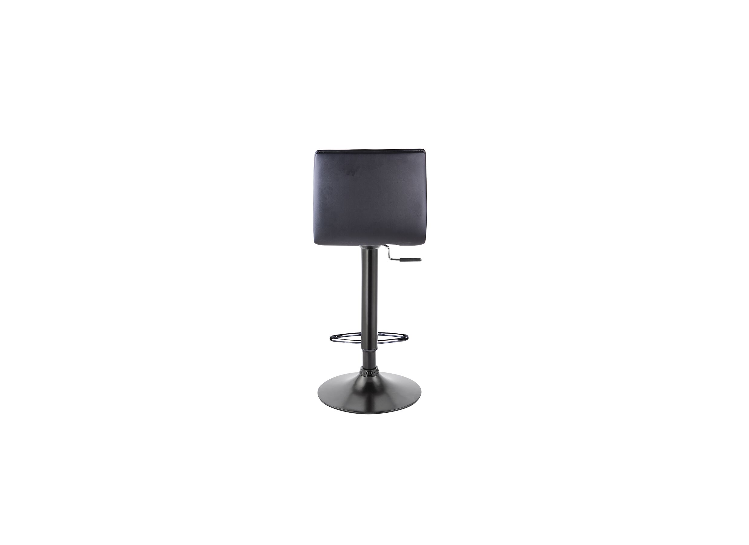 Chaise de bar Midnight HA57-77cm - similicuir - noir