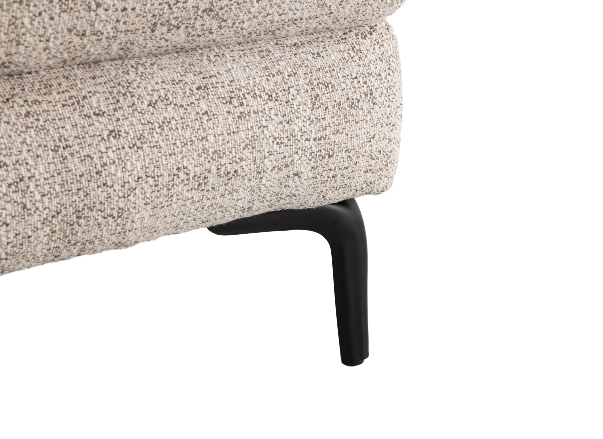 Detail - Canapé d'angle Vix 396x336cm - tissu - beige
