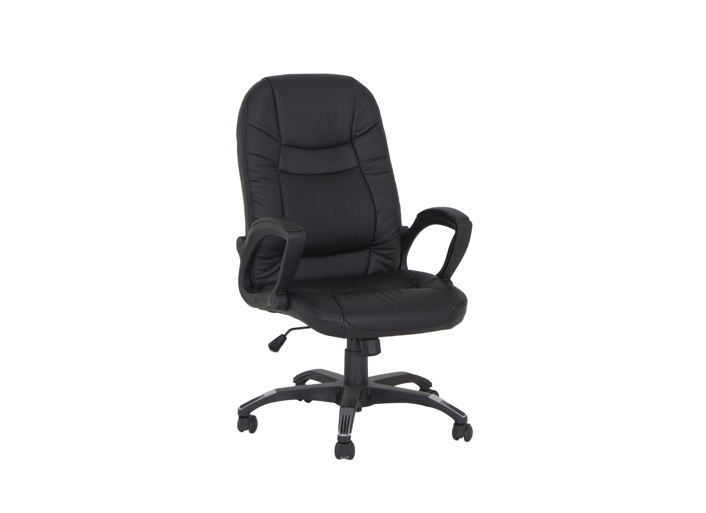 Bureaustoel Njet 68x74x115cm - lederlook - zwart