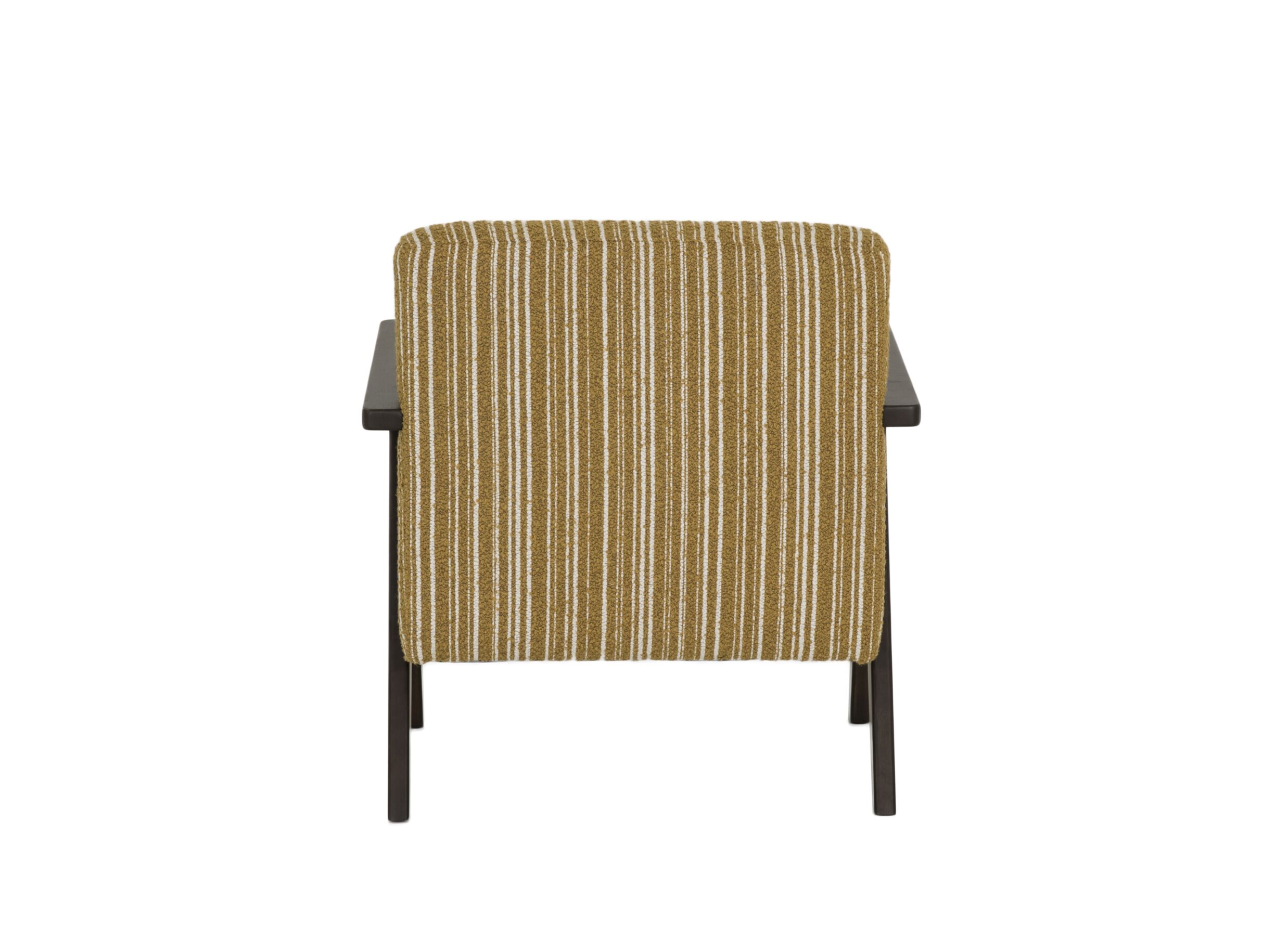 Aperçu - Fauteuil Malone 75x79x82cm - fibre polyester - ocre/blanc
