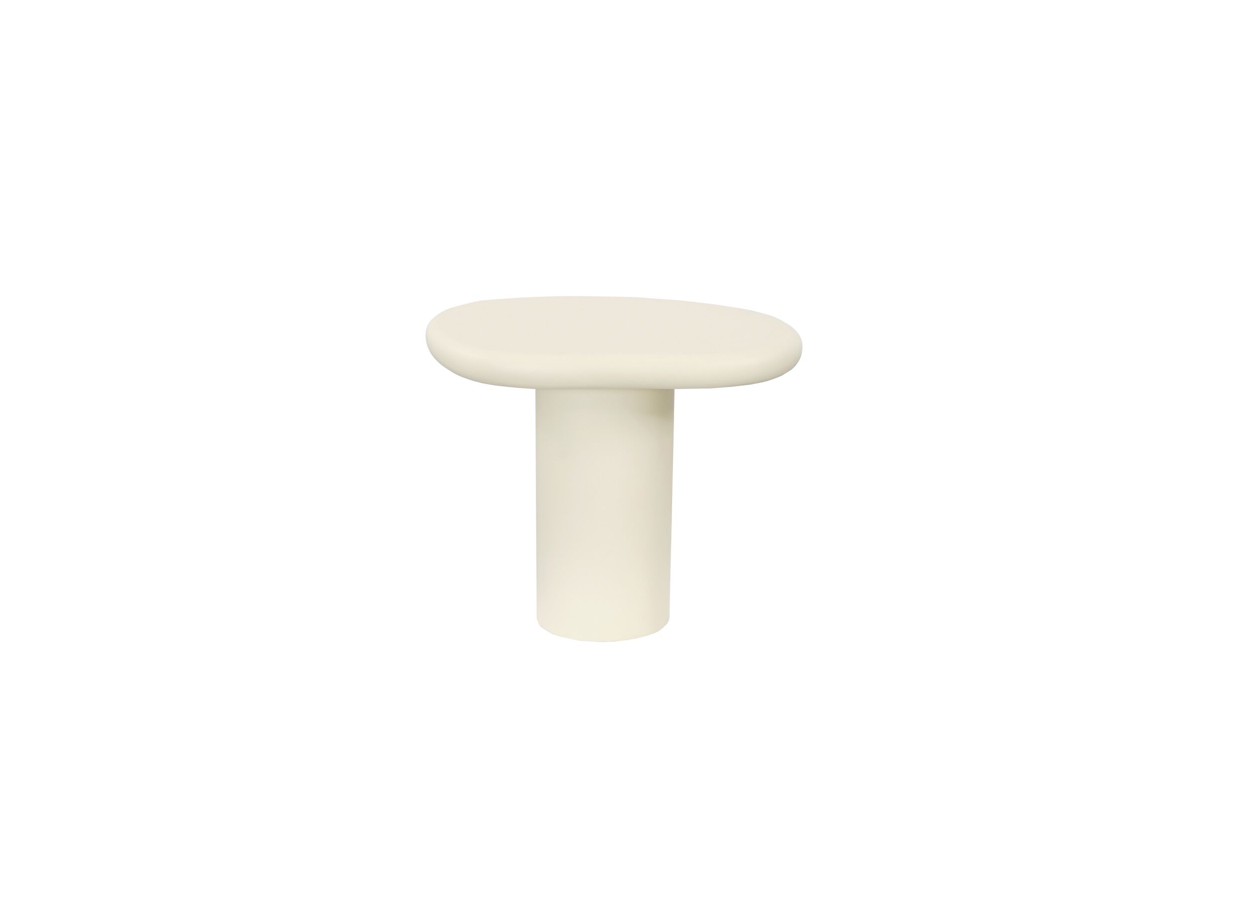 Aperçu - Table d'appoint Brio 58x50cm - micro ciment - beige