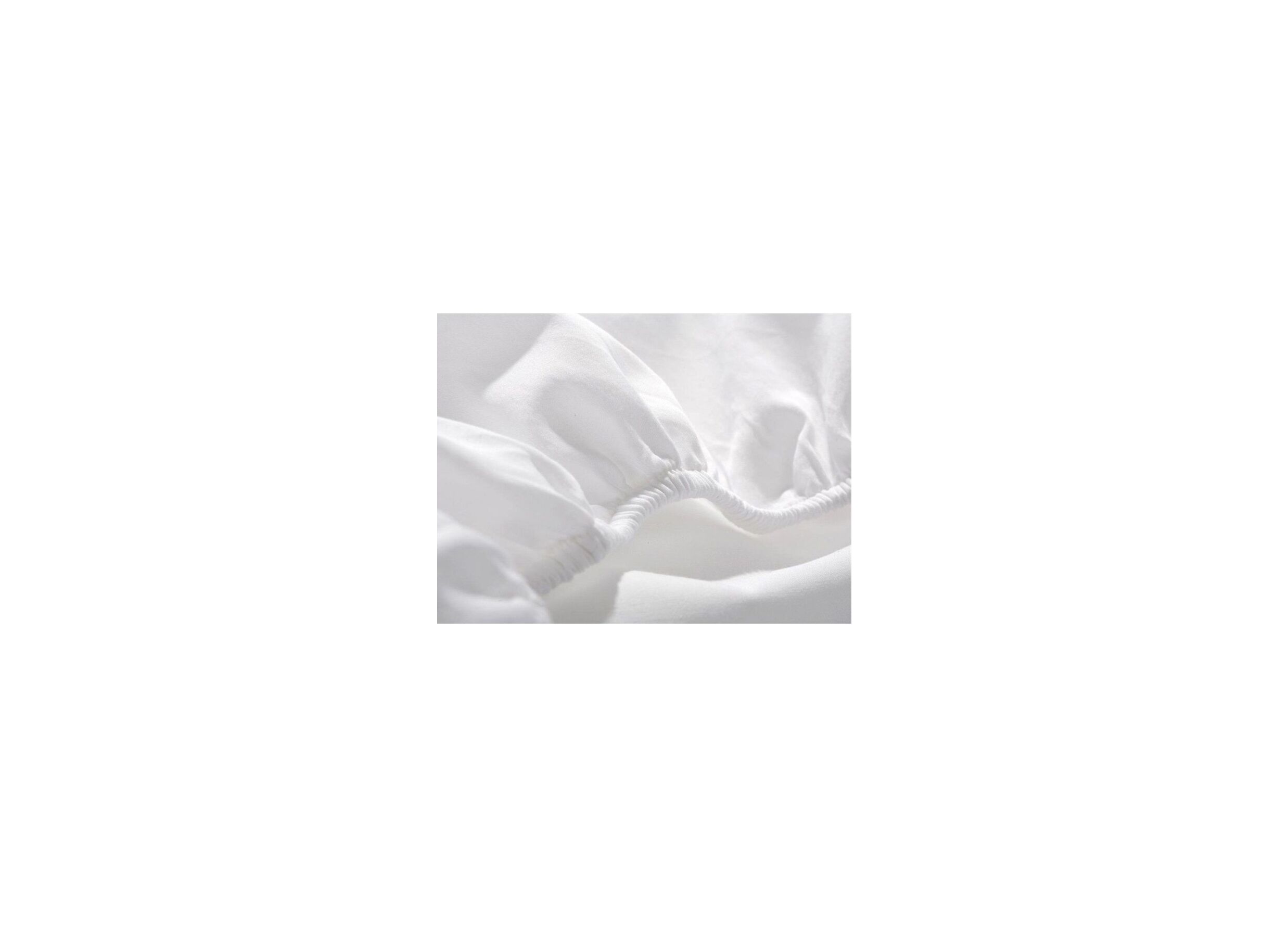 Drap-housse 180x200cm coton blanc