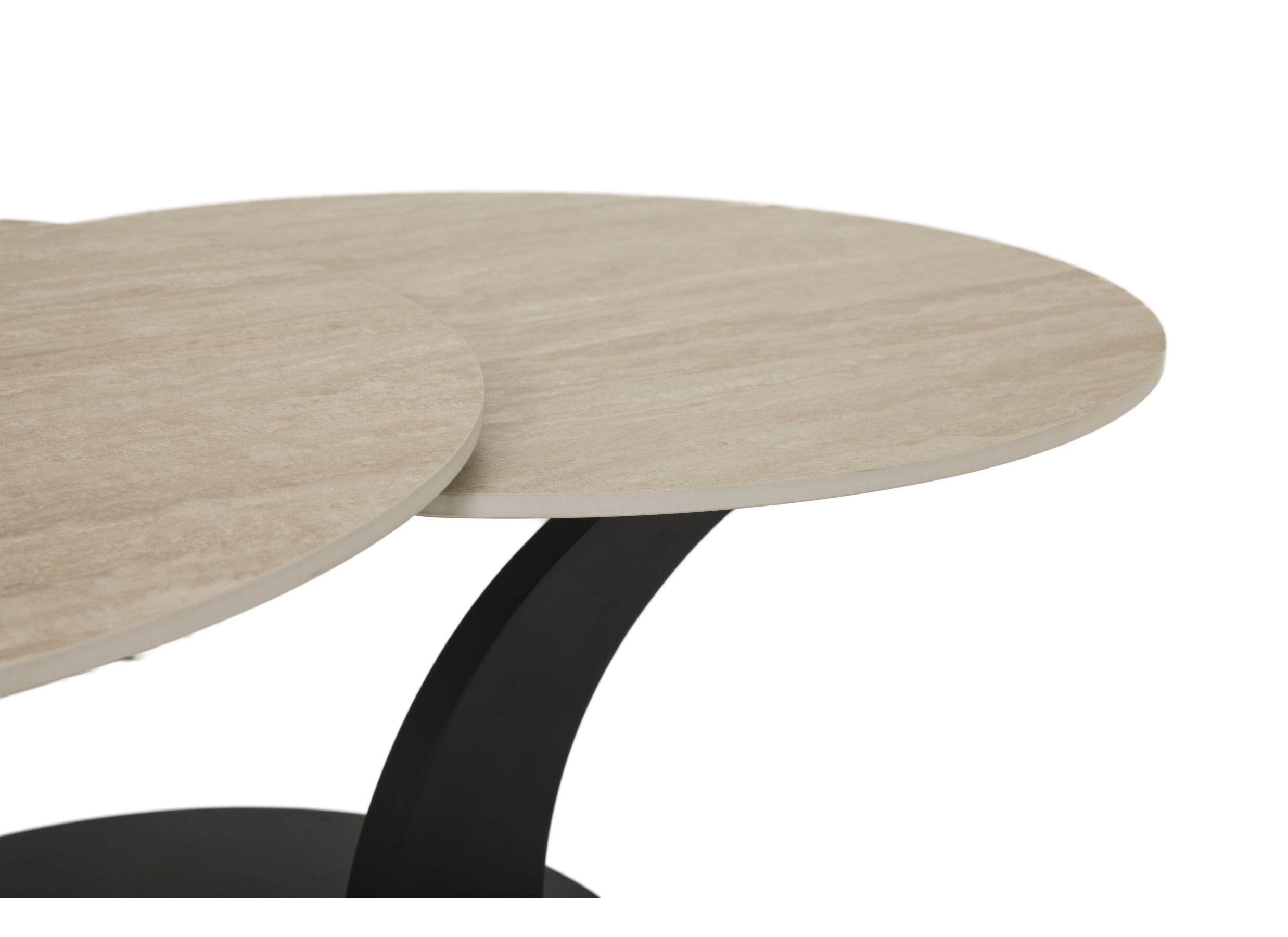 Detail - Table basse Caldera 129/80x80x43,5cm - MDF - naturel
