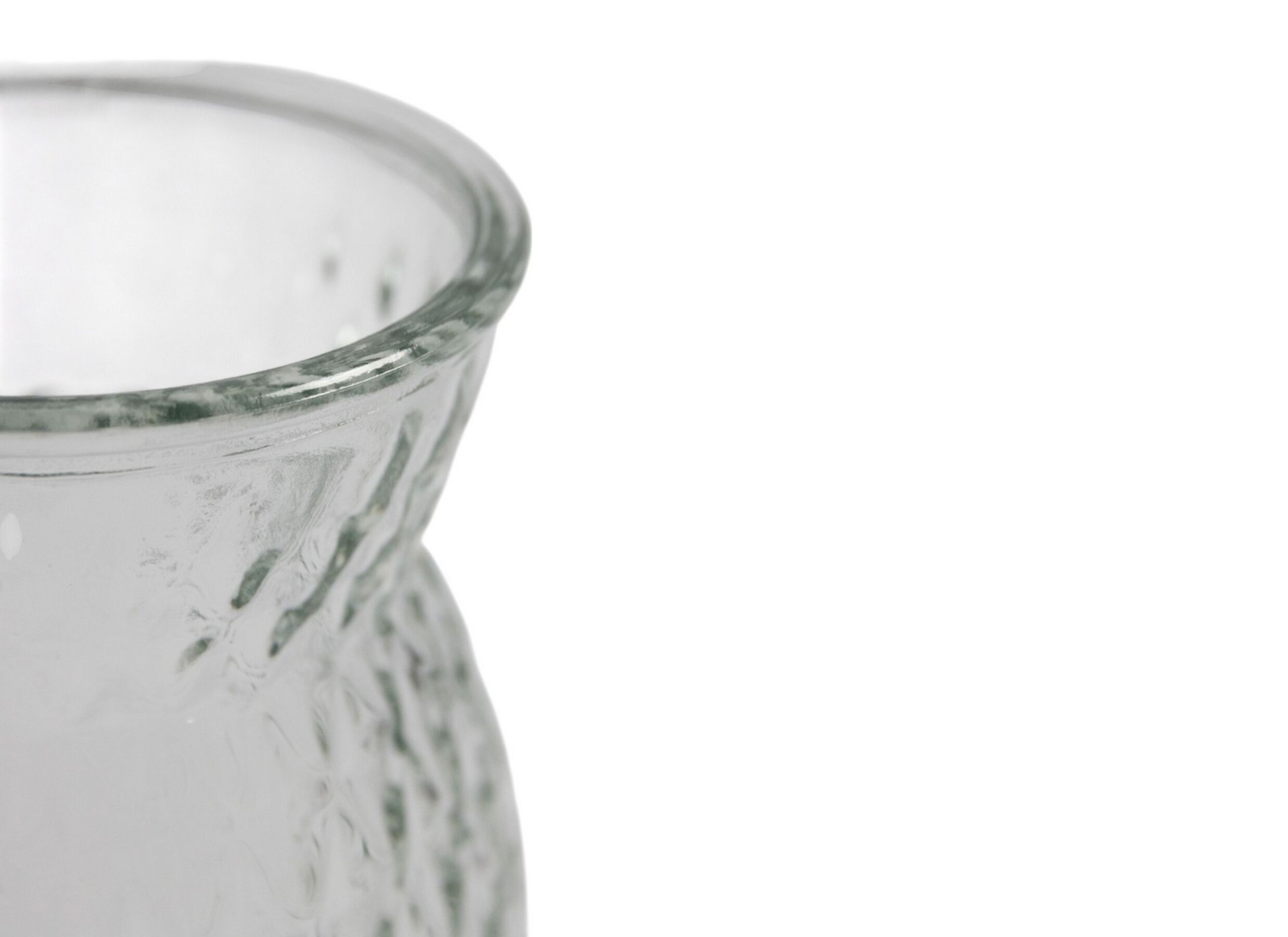 Detailfoto - Vaas Lucy Ø12,5x25cm - glas - transparant