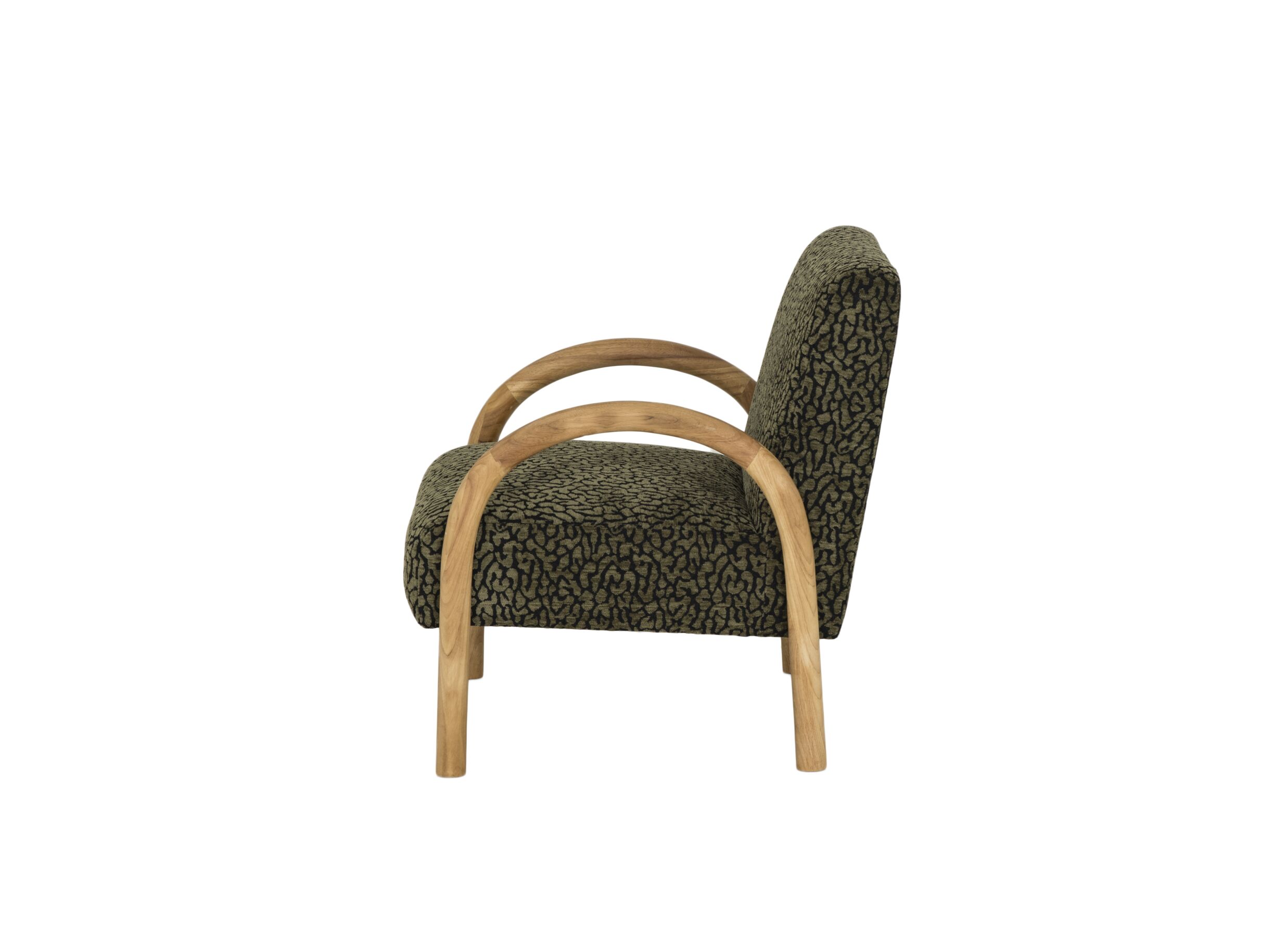 Overzichtsfoto - Fauteuil Boogie 66,7x77x78,5cm - polyestervezel - groen