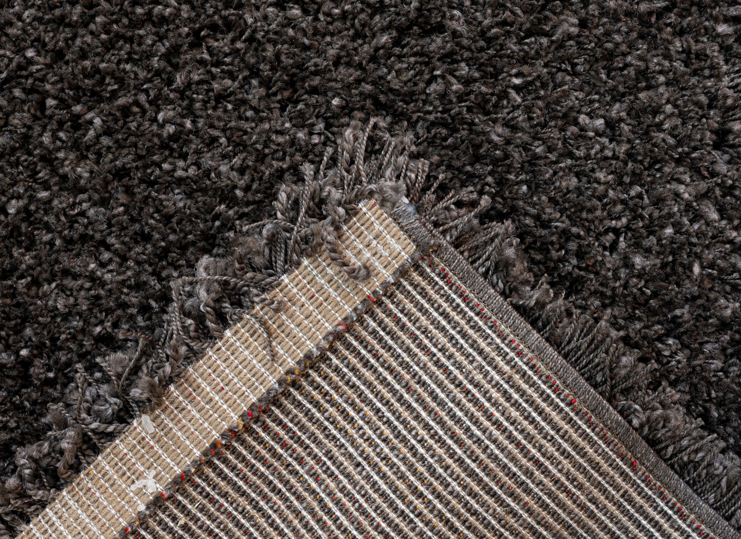 Detail - Tapis Twister 240x340cm - polyppropylène - charcoal