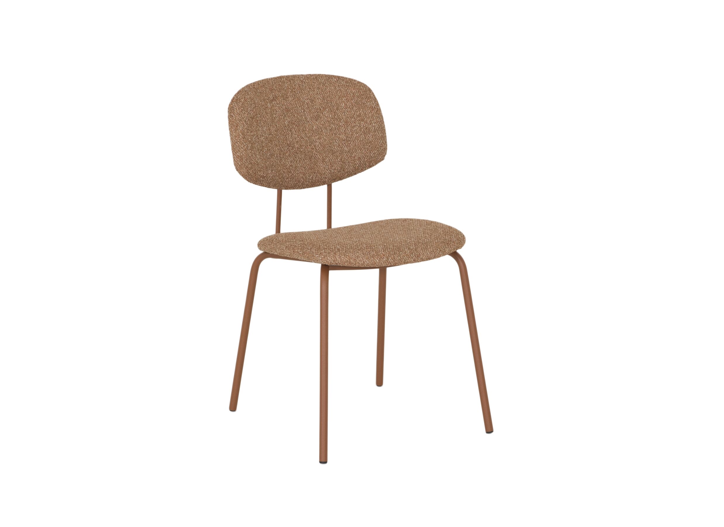 Chaise Bistro tissu orange - Chaise Bistro 47x57x79cm - fibre polyester - orange