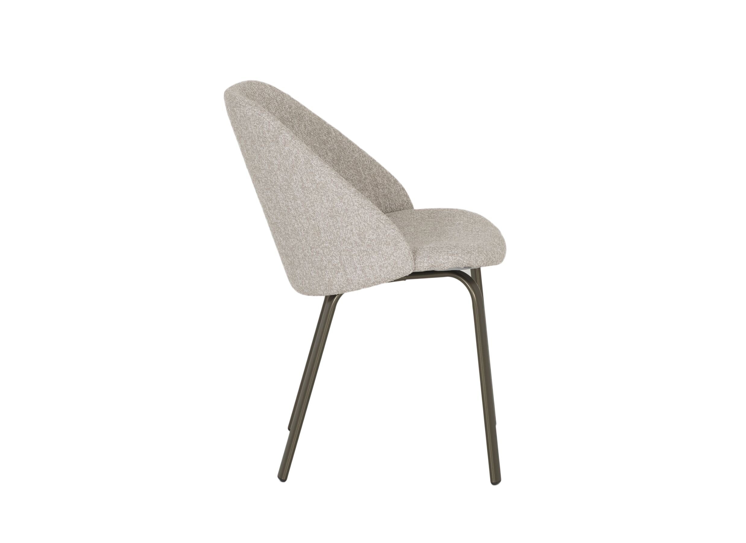 Aperçu - Chaise Sofia 55x59,5x81cm - fibre polyester - beige