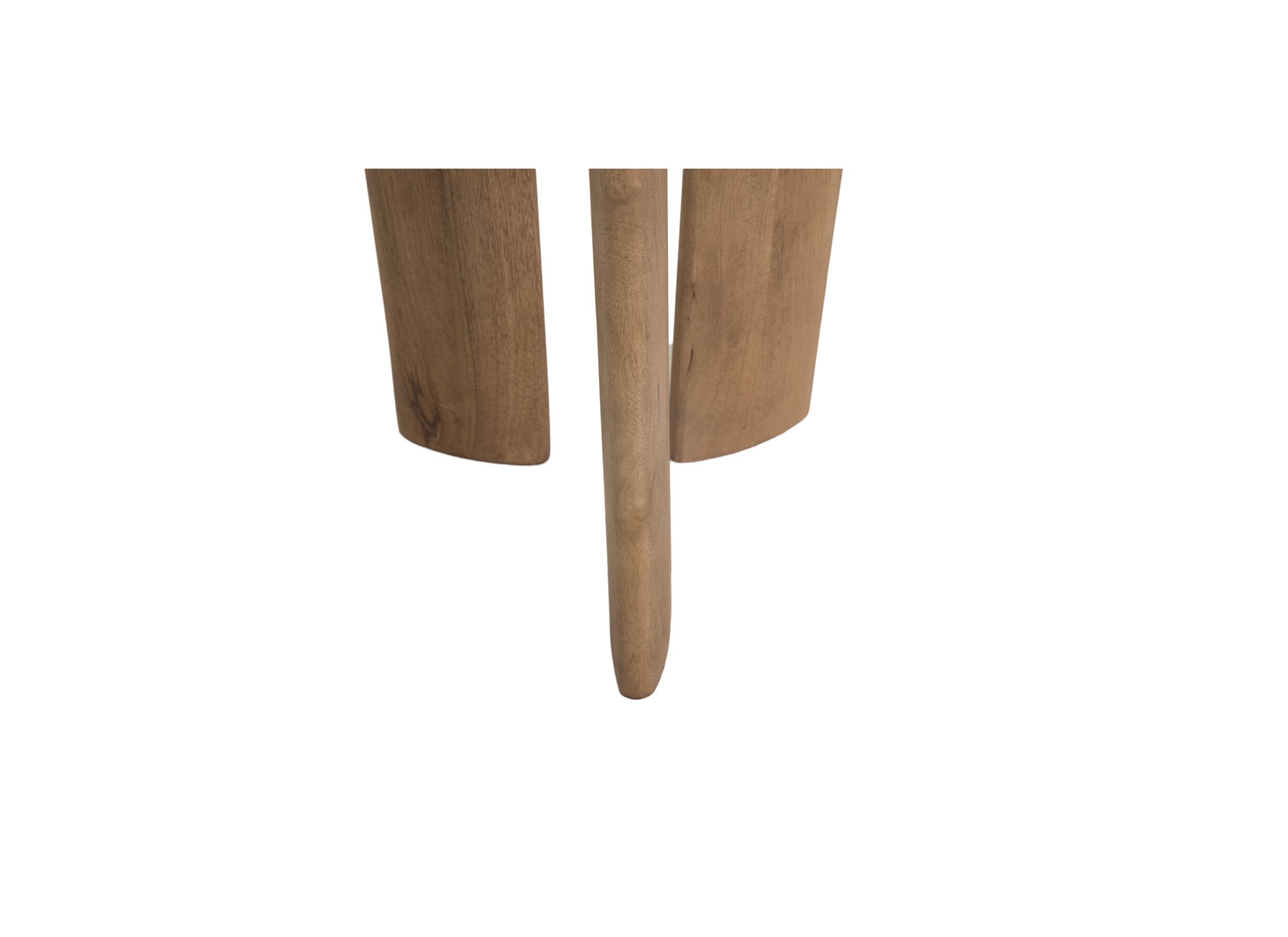 Detail - Table d'appoint Spinoza Ø40cm - manguier massif - naturel