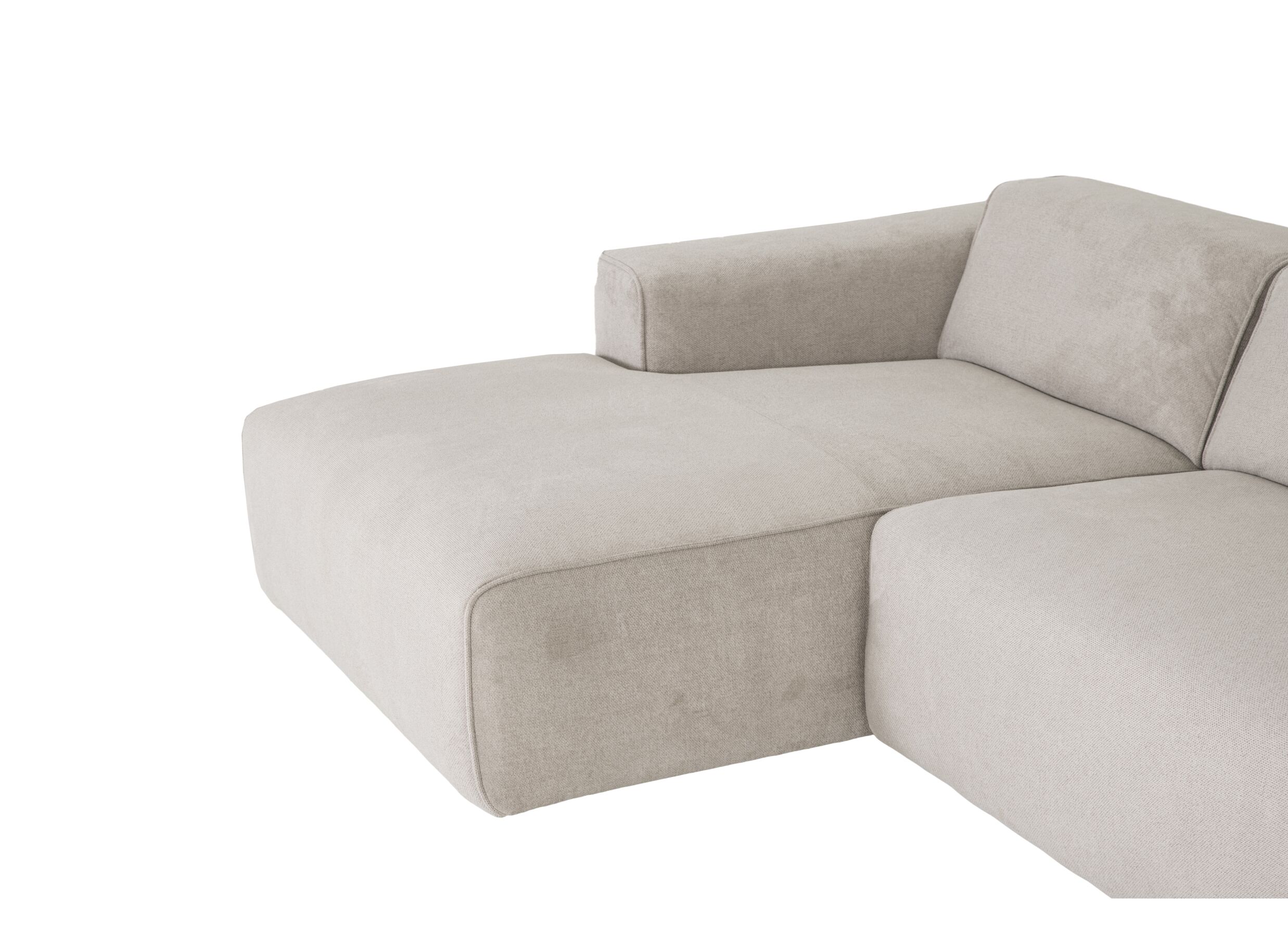 Hoeksalon Enjoy 227x161cm - stof - beige