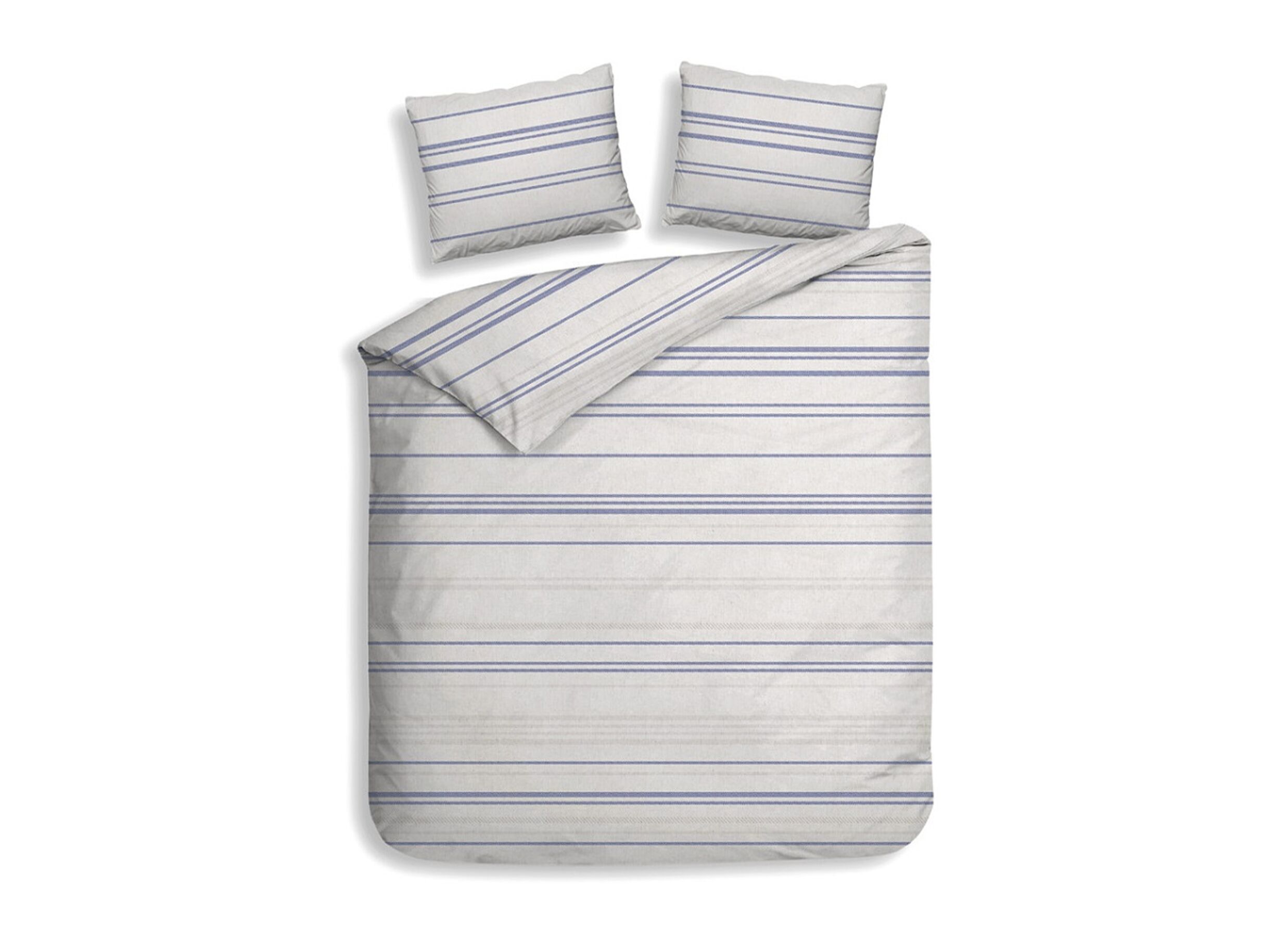 Dekbedovertrek Mattia 240x220cm - flanel - grijs - Housse de couette Mattia 240x220cm - flanelle - gris