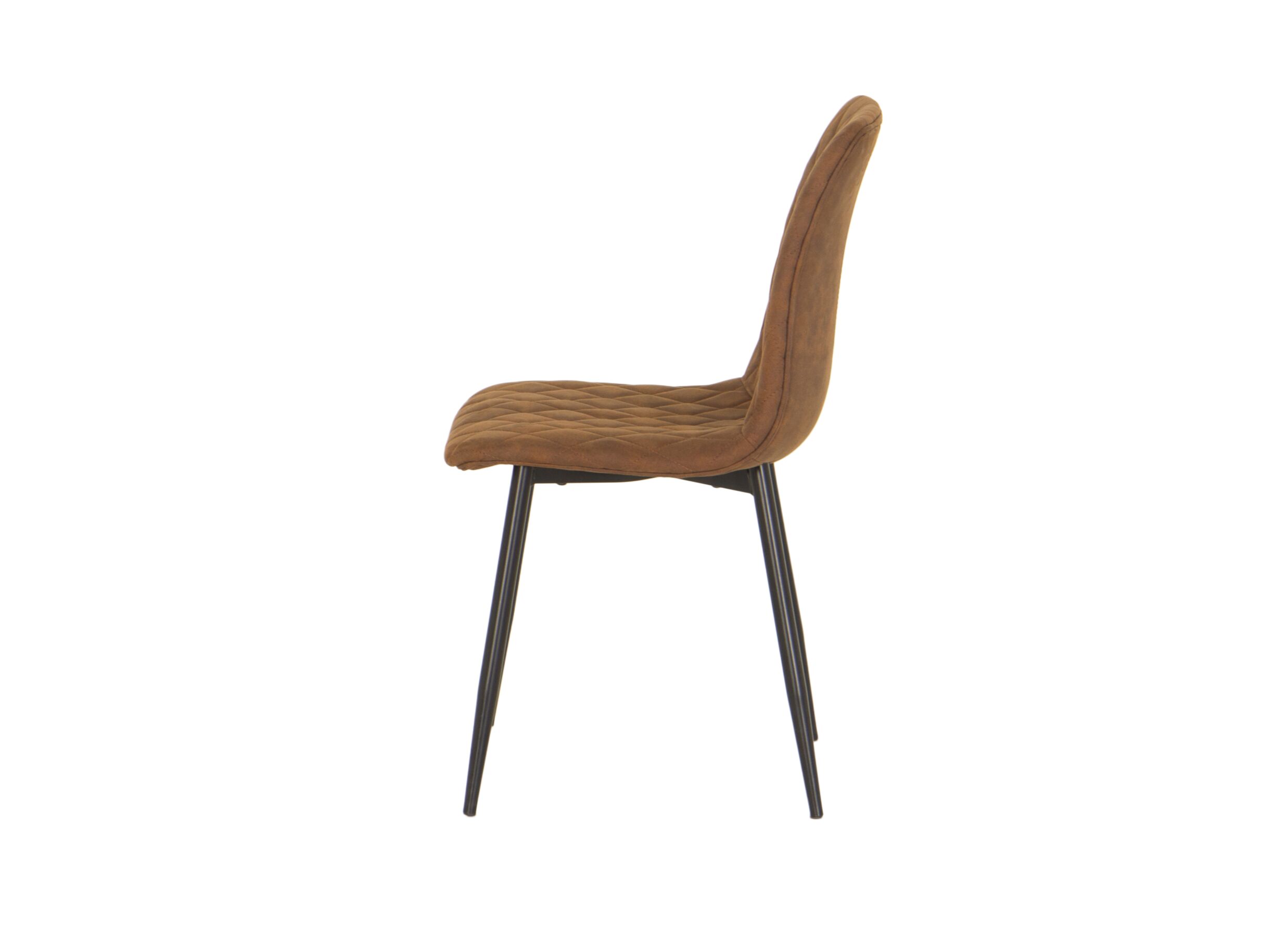 Chaise Furu 45x51x85cm - microvezel - cognac