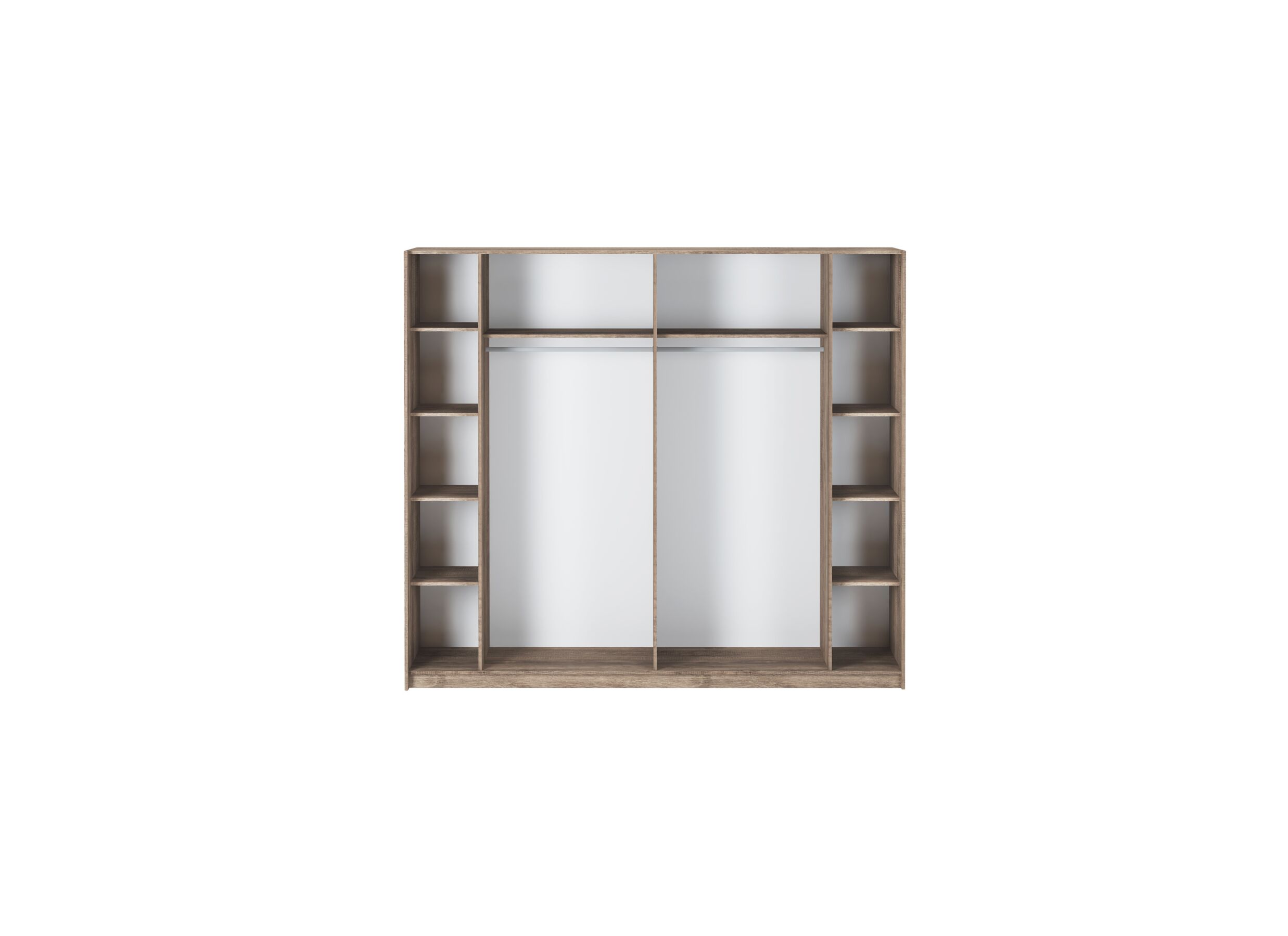 Armoire à portes coulissantes Veronique 244cm - décor - noir