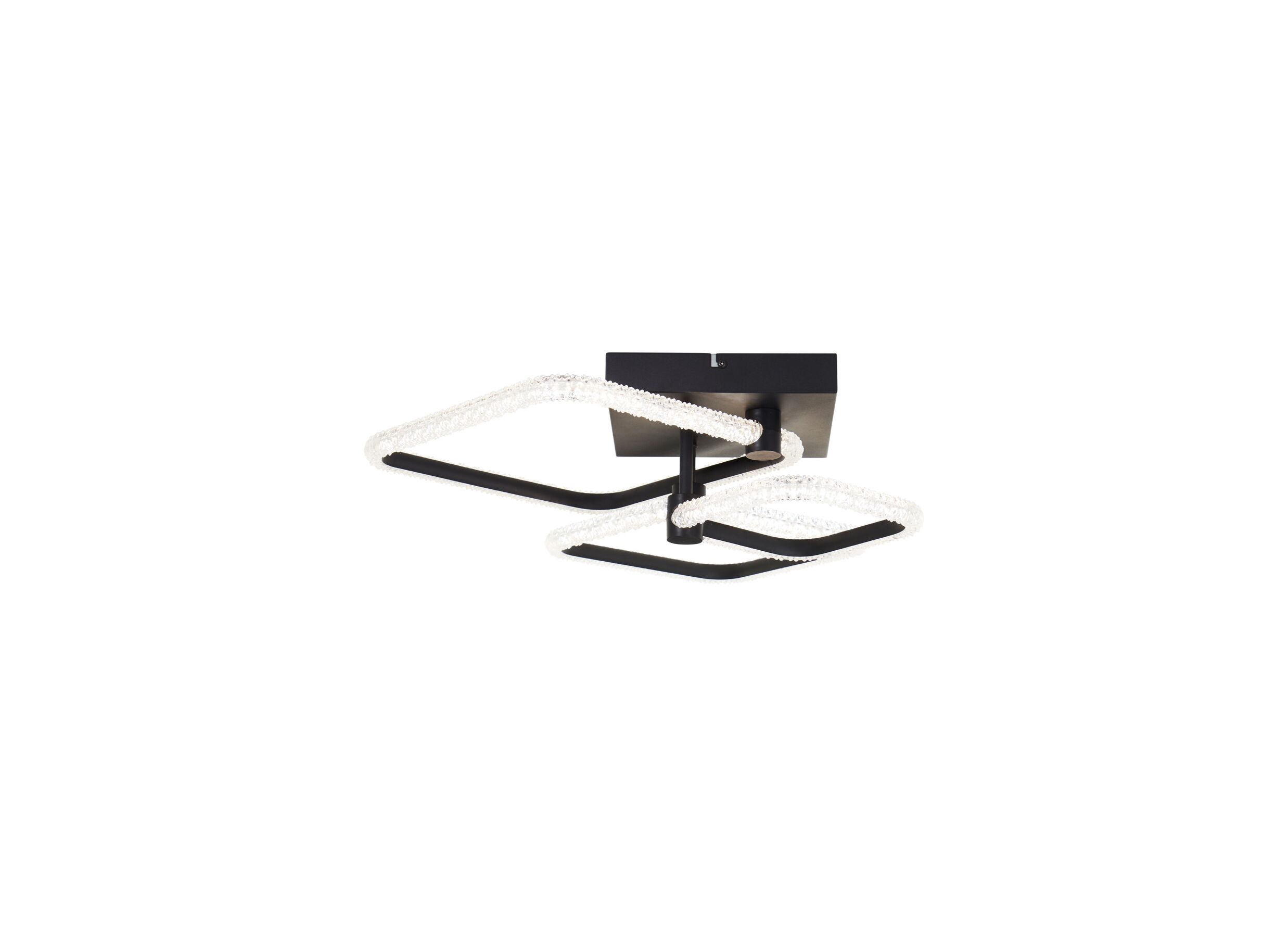 Hoofdfoto - Plafondlamp Aydin 58,8x46,2cm - aluminium/kunststof - zwart